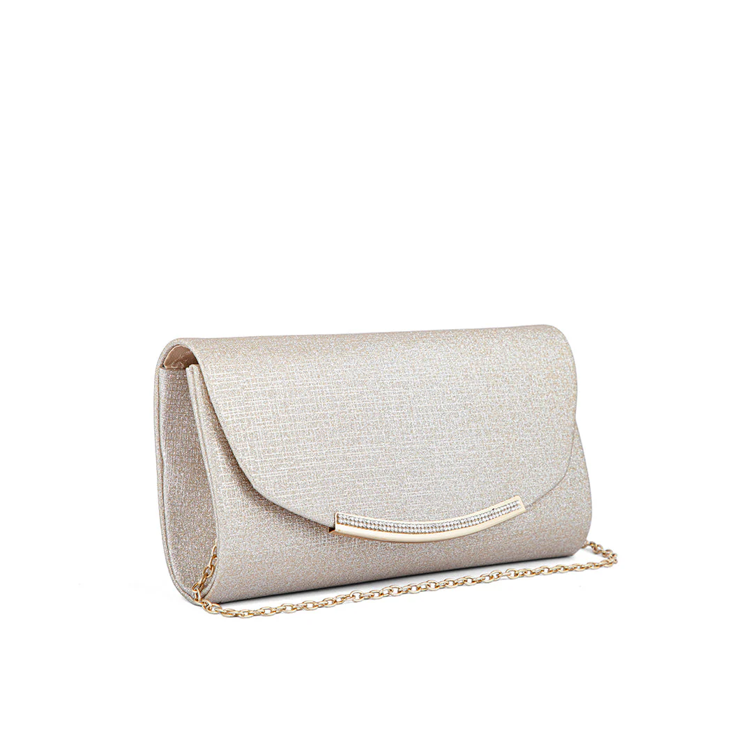 Beige Fancy Clutch P24173 - Image 2
