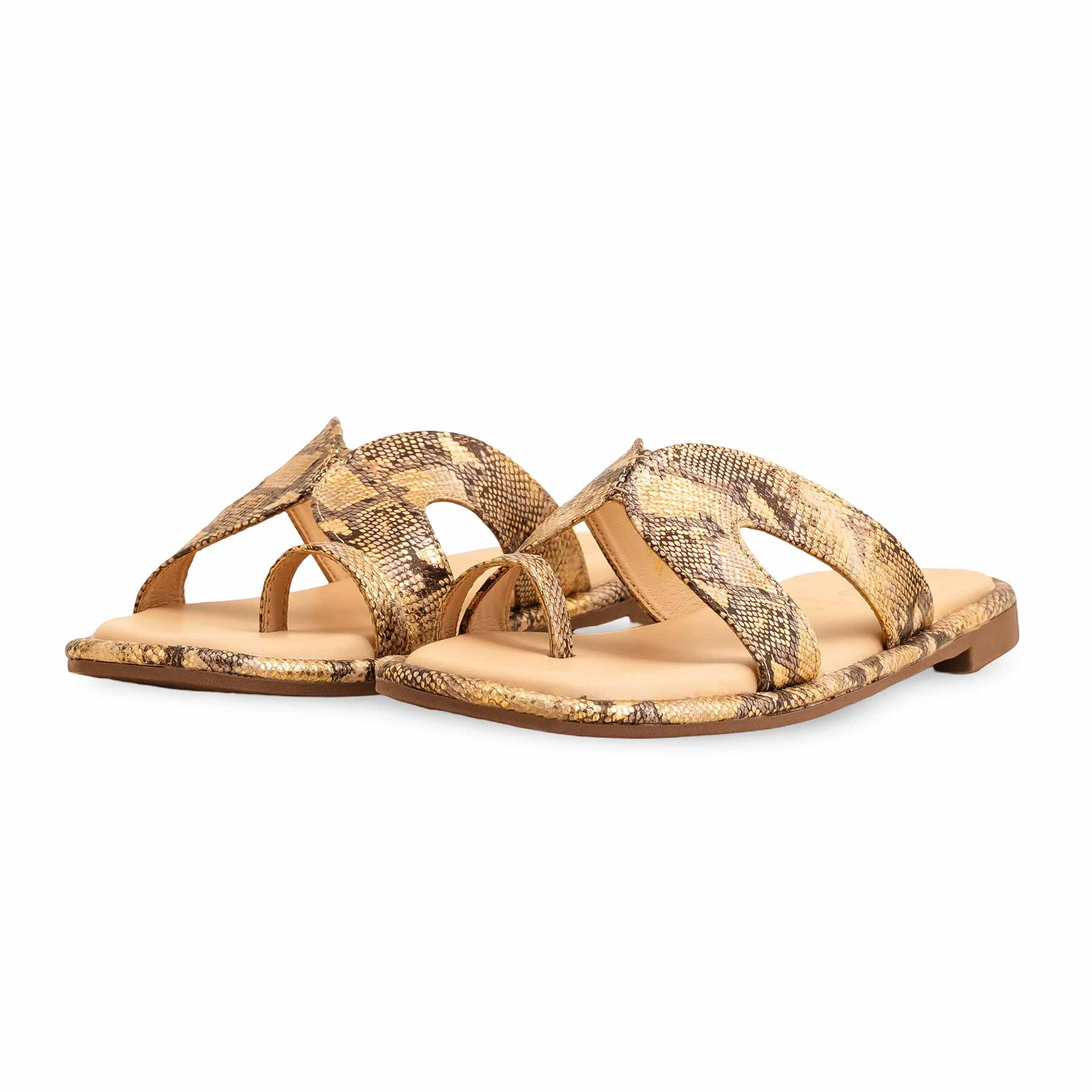 Beige Formal Chappal For Ladies FR0564 - Image 3