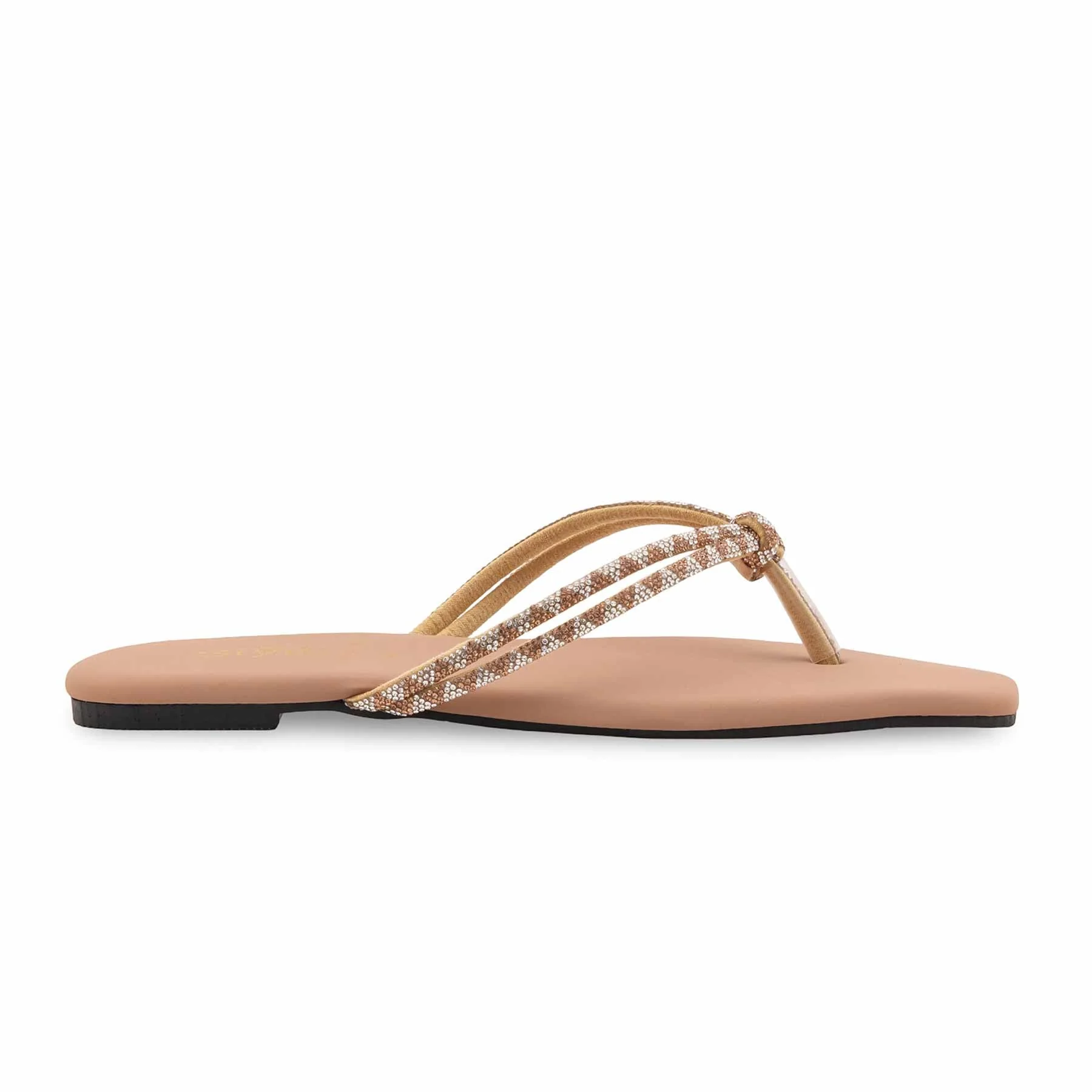 Beige Formal Chappal For Women FR0578 - Image 2