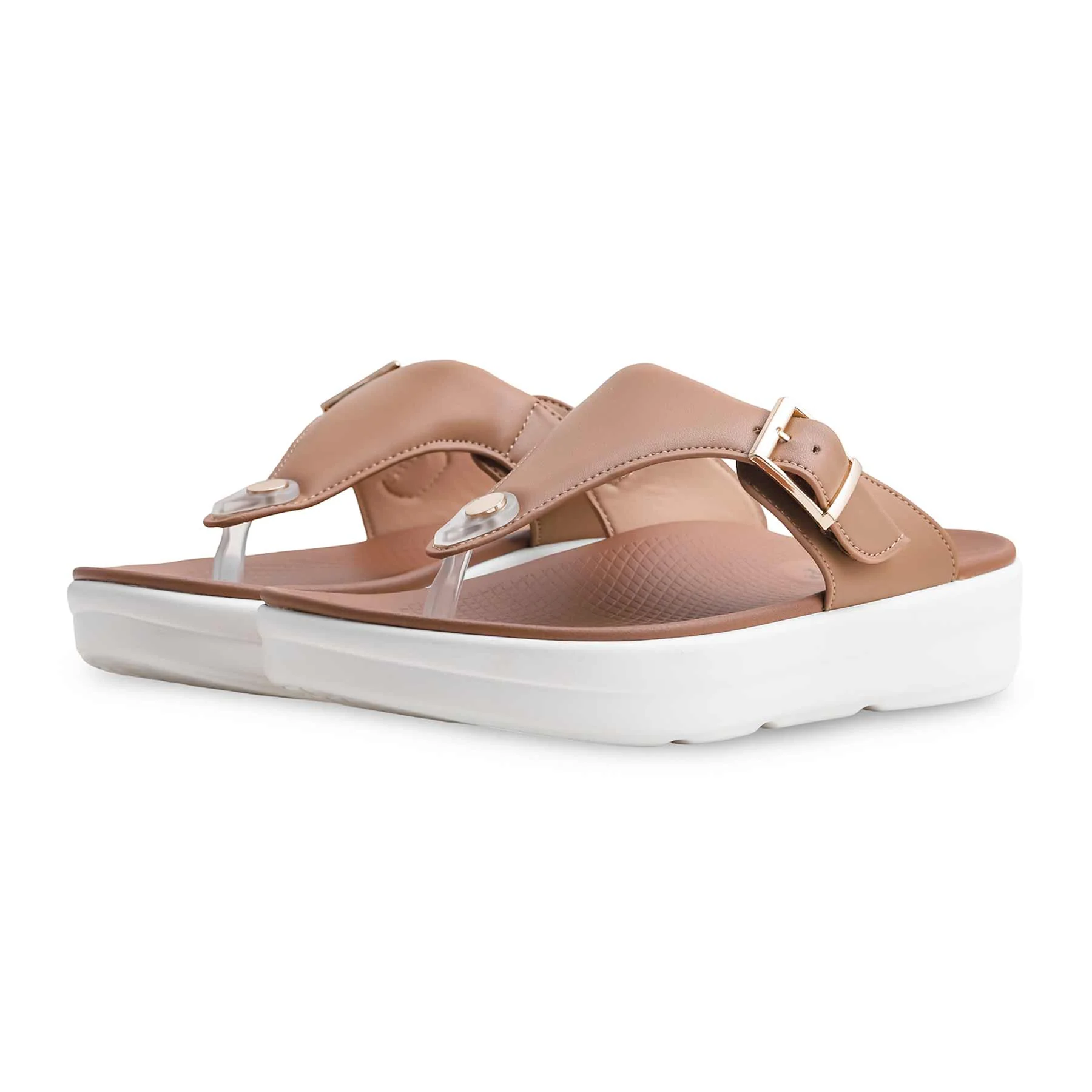 Beige Formal Chappal PU0368 - Image 2