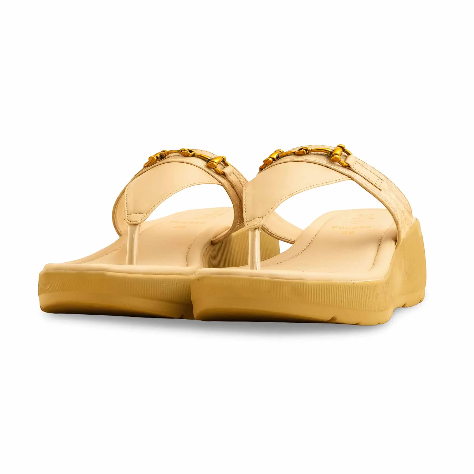 Beige Formal Chappal PU0566 - Image 3