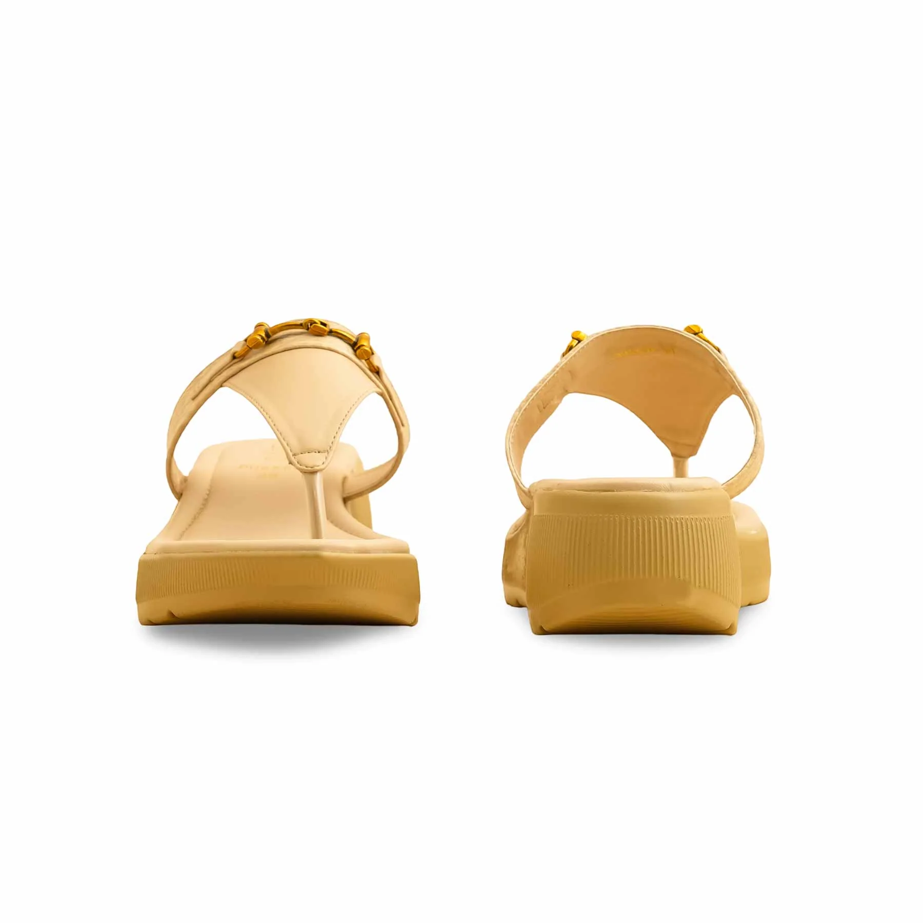 Beige Formal Chappal PU0566 - Image 4