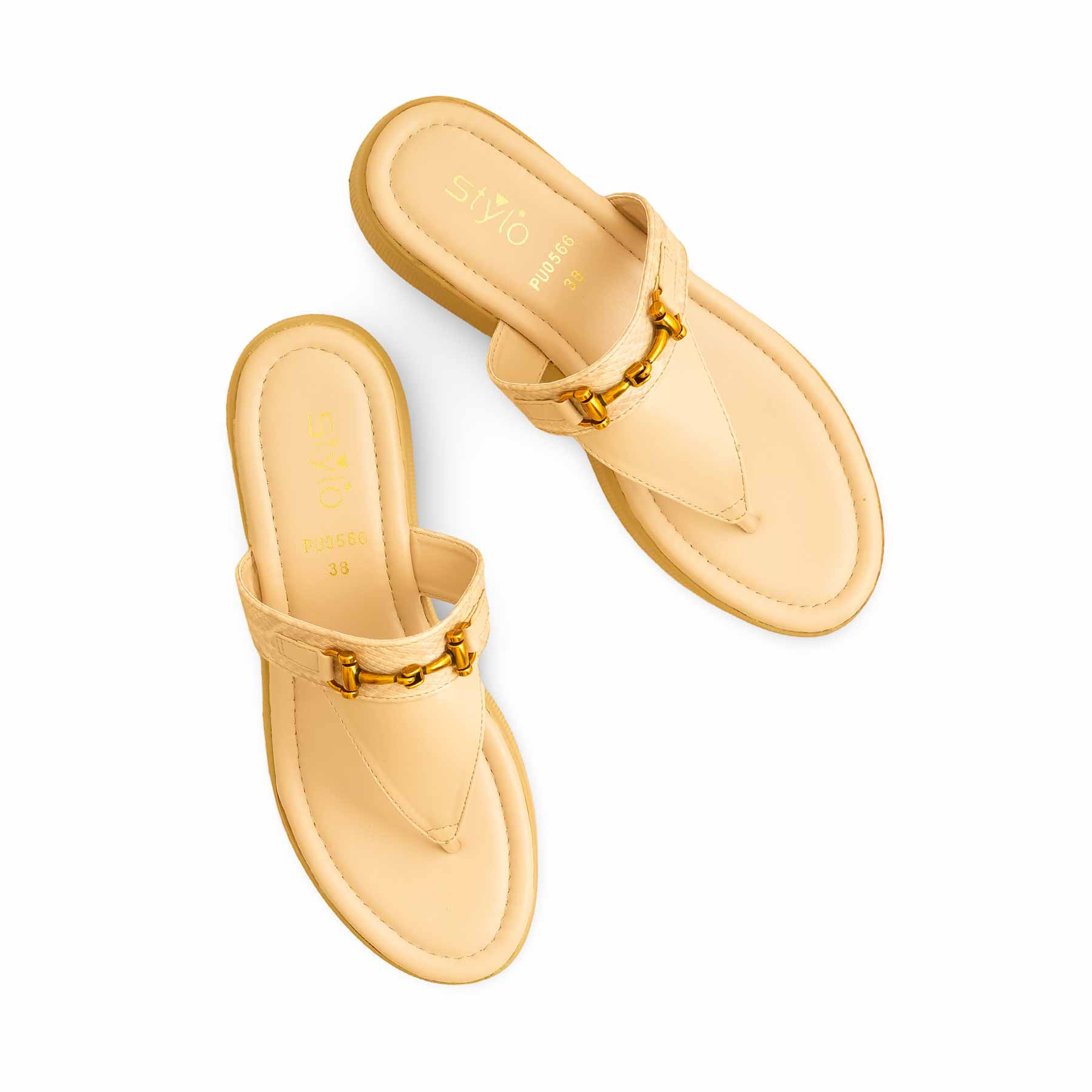 Beige Formal Chappal PU0566 - Image 5