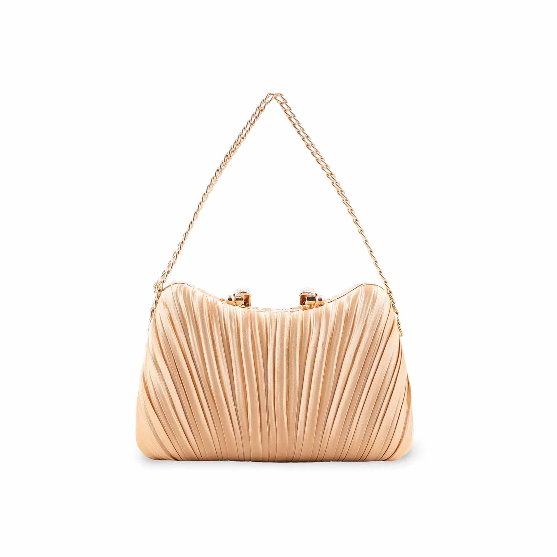 Beige Formal Clutch For Ladies P24439 - Image 4