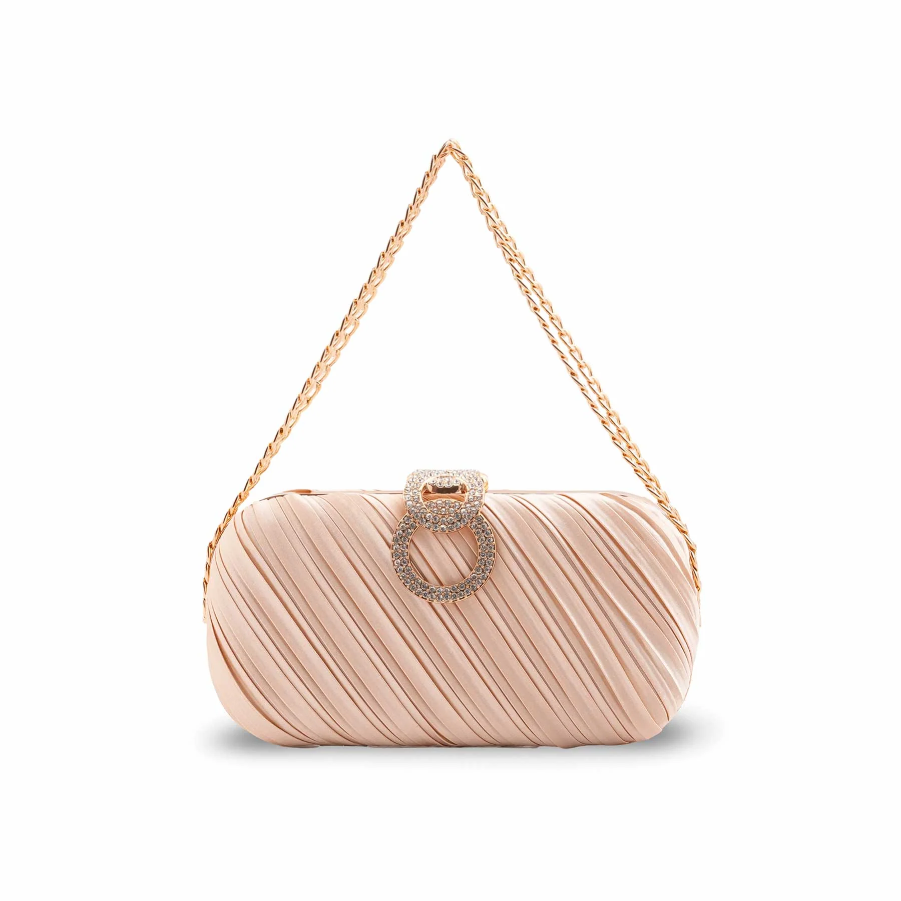 Beige Formal Clutch For Ladies P24440 - Image 2