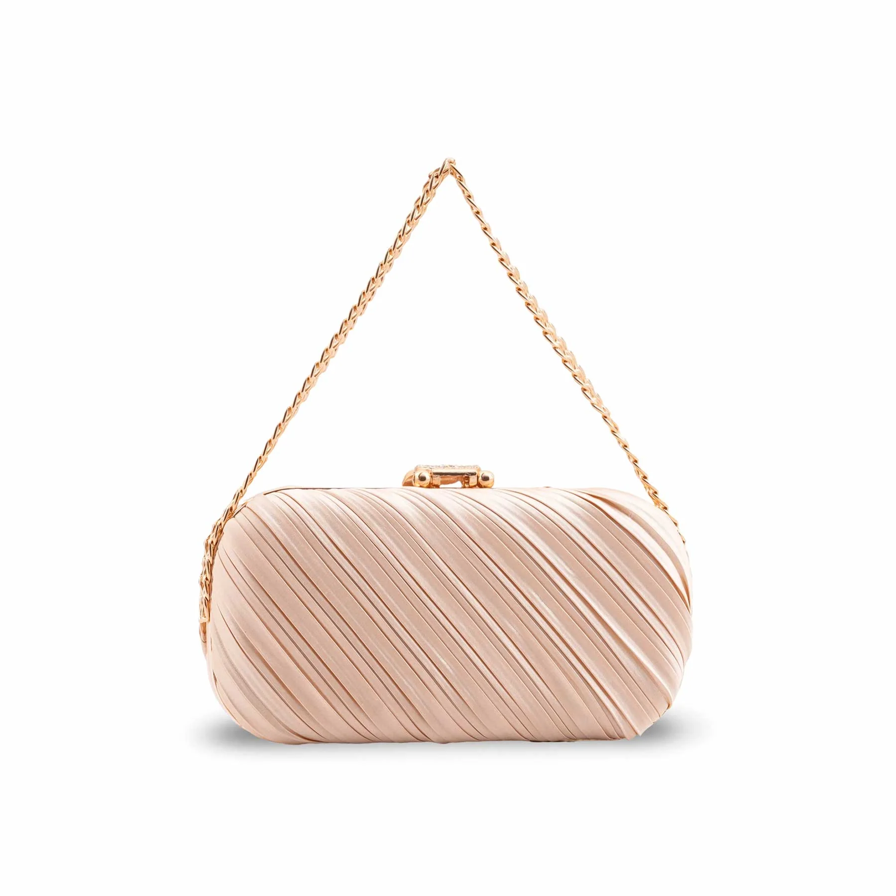 Beige Formal Clutch For Ladies P24440 - Image 4