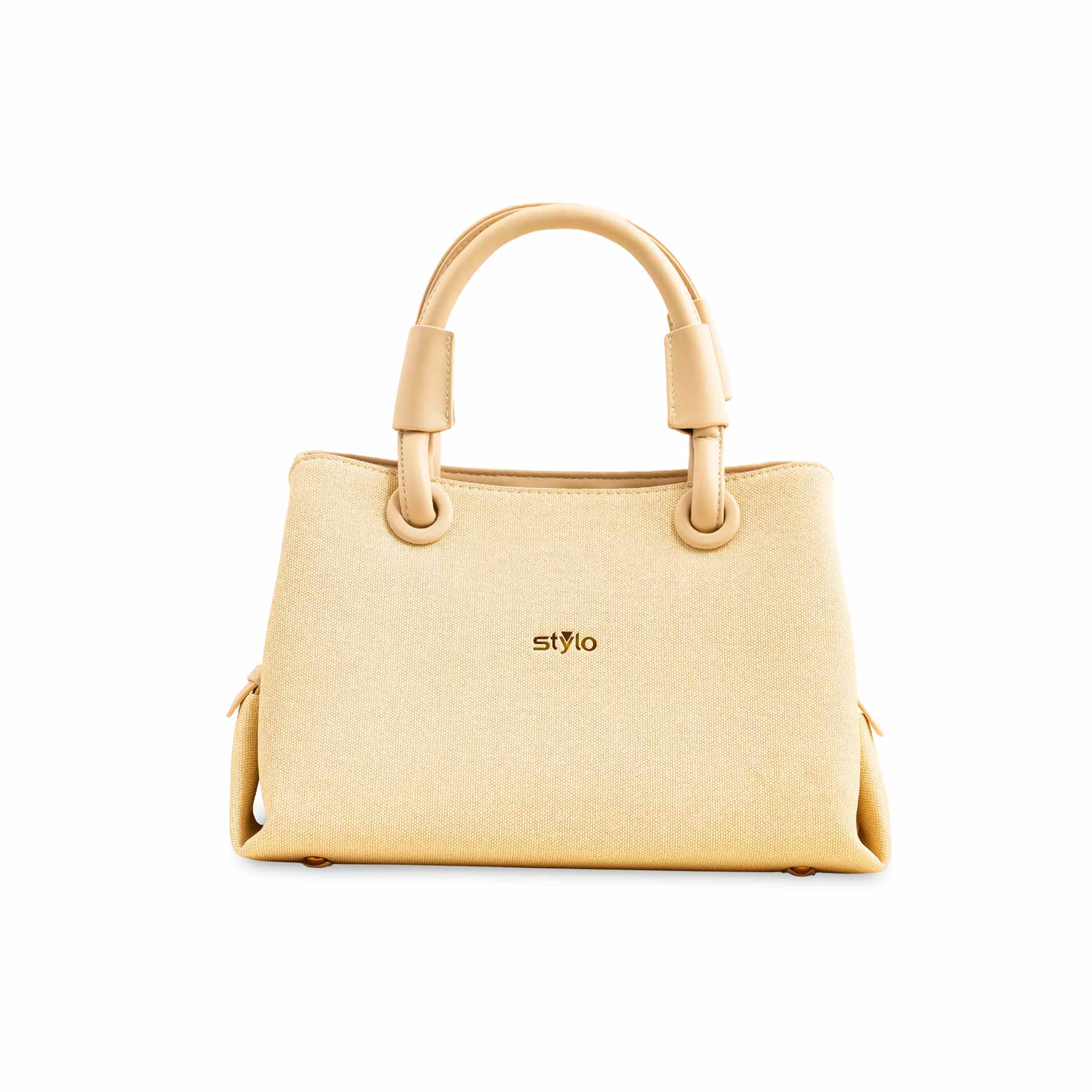 Beige Formal Hand Bag For Ladies P36372 - Image 2