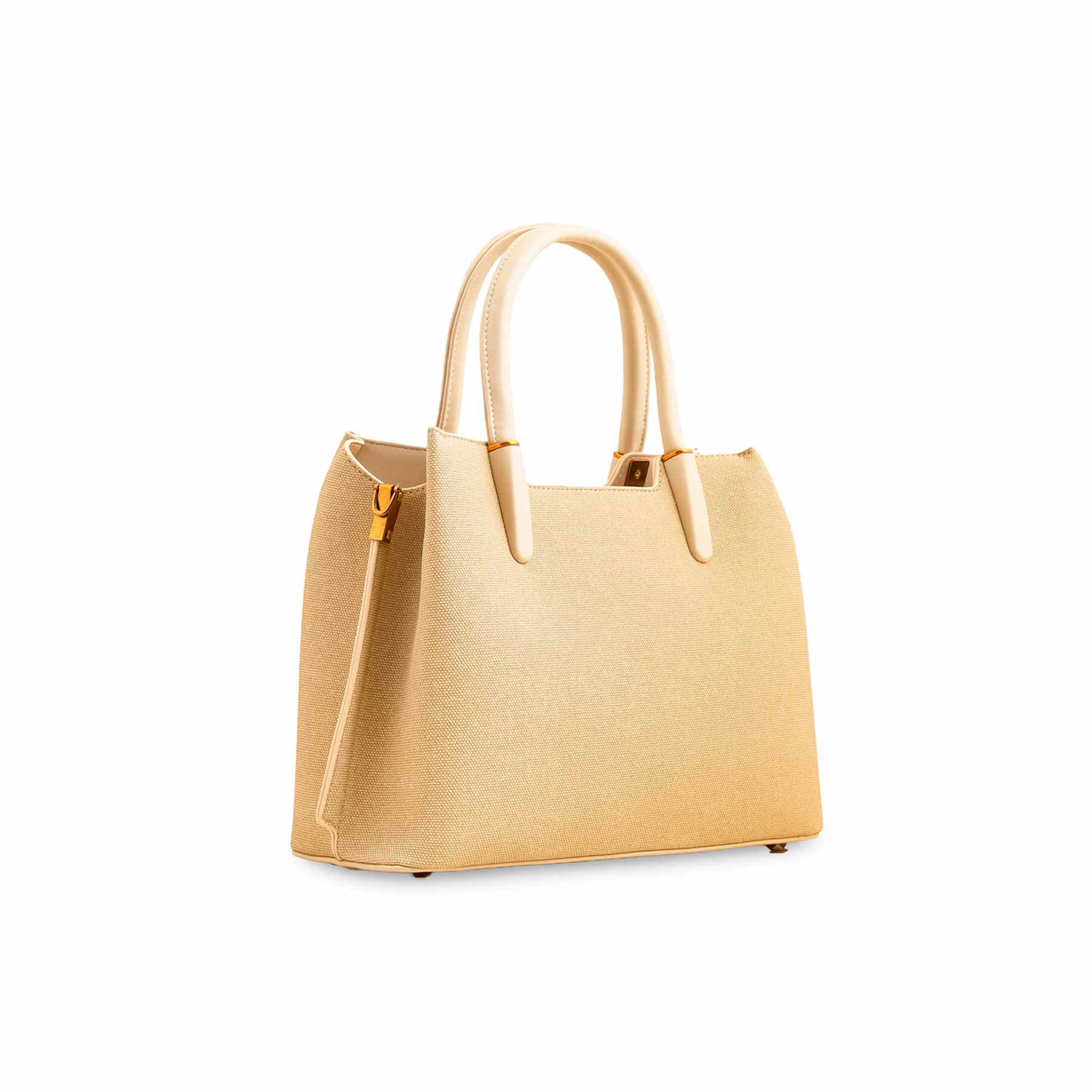 Beige Formal Hand Bag For Ladies P36378 - Image 3