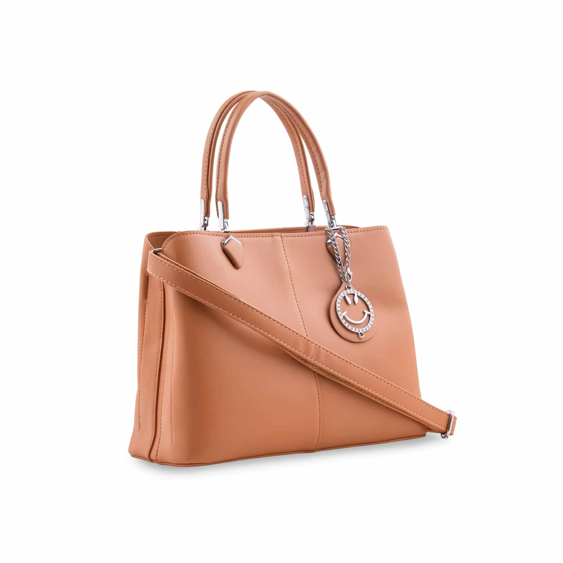 Beige Formal Hand Bag For Ladies P36557 - Image 5
