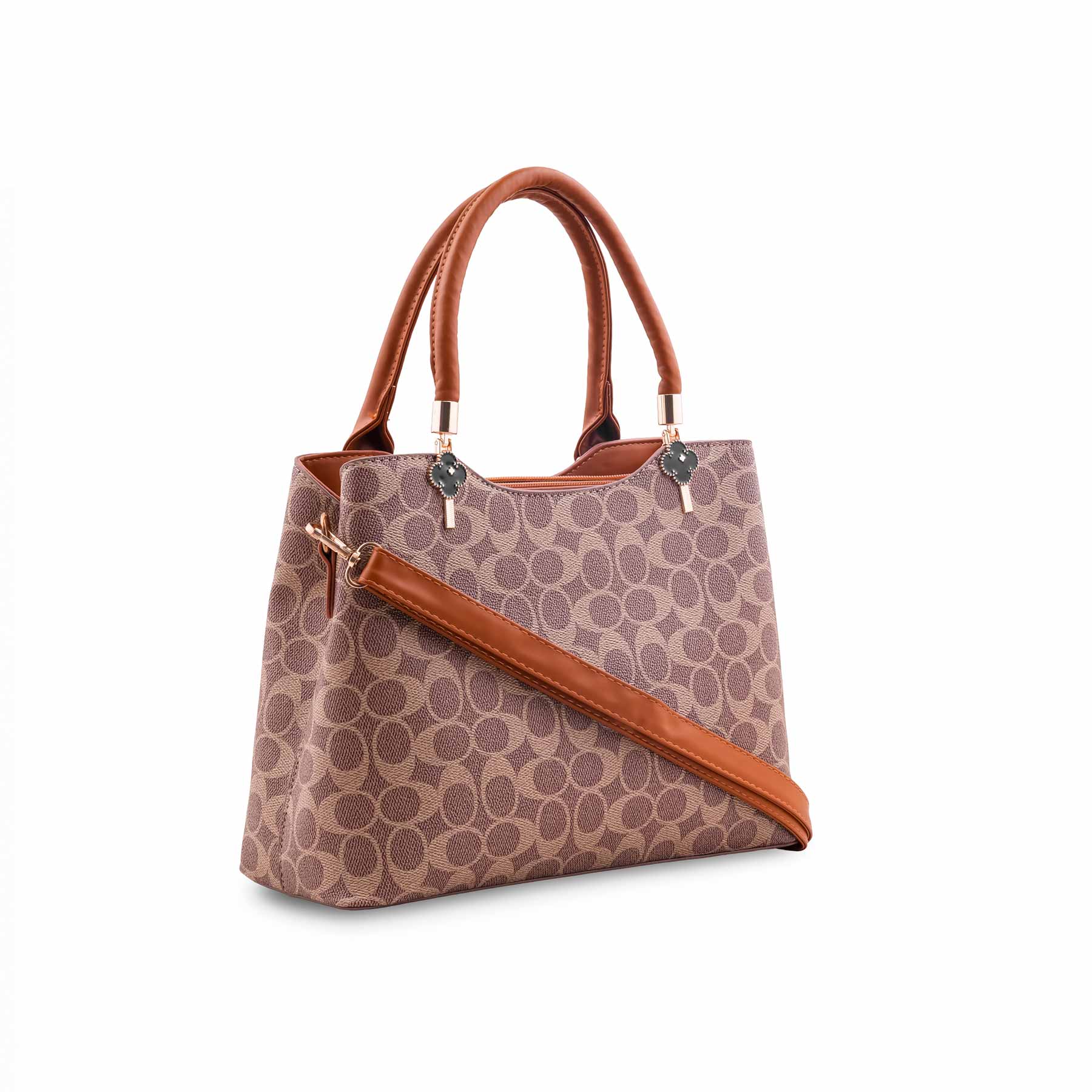 Beige Formal Hand Bag For Ladies P36621 - Image 5