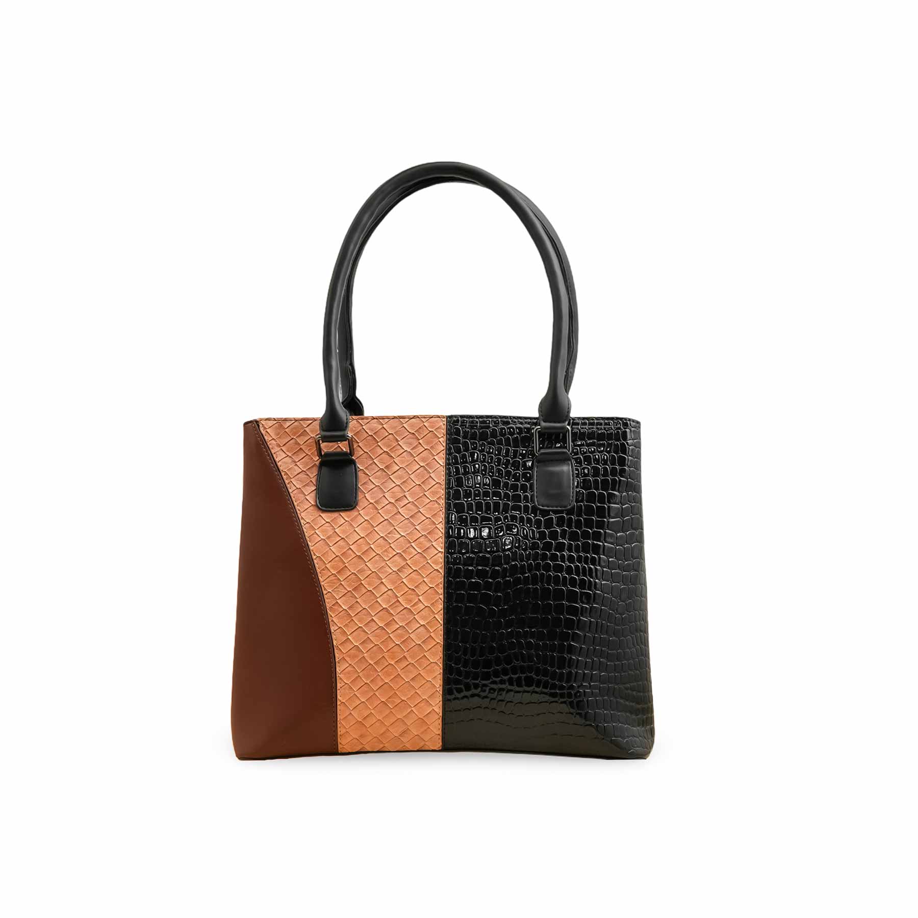 Beige Formal Hand Bag For Ladies P55824 - Image 2