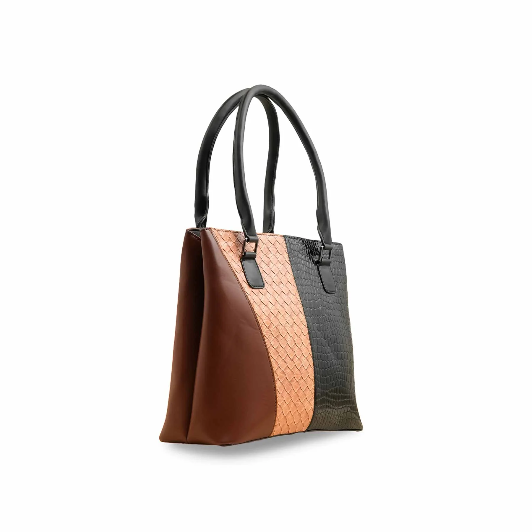 Beige Formal Hand Bag For Ladies P55824 - Image 3