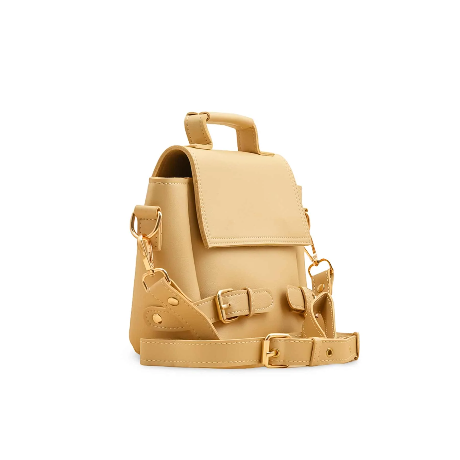 Beige Formal Hand Bag For Ladies P56253 - Image 3
