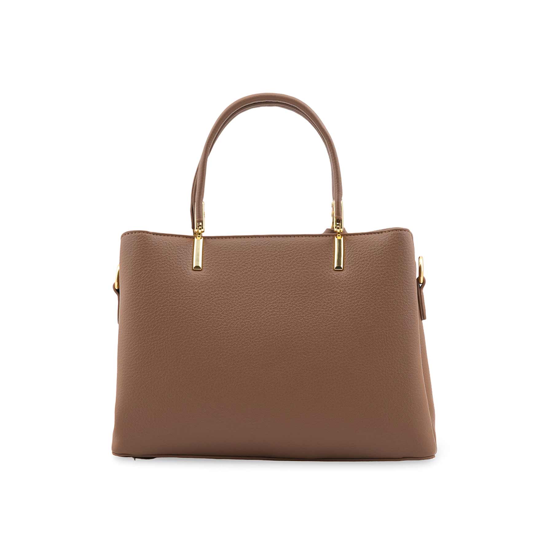 Beige Formal Hand Bag For Women P36442 - Image 4