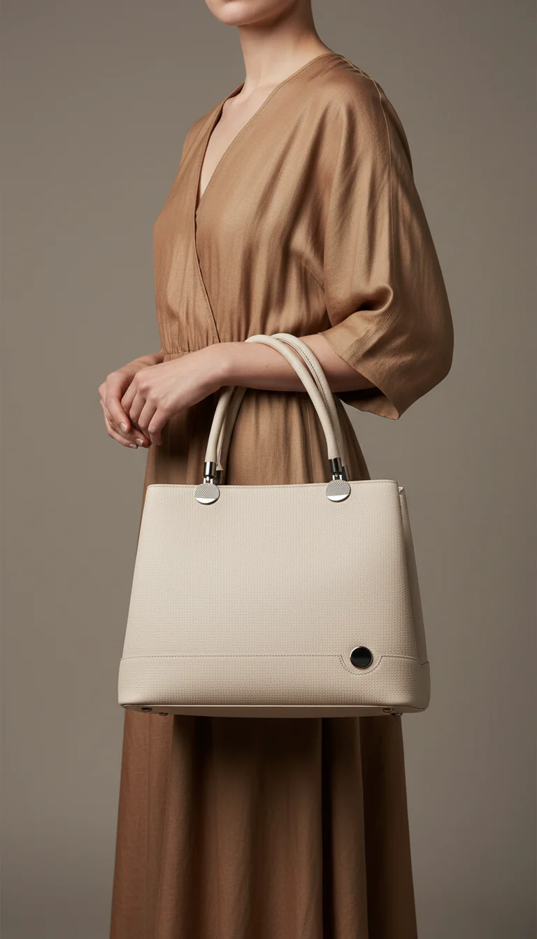 Beige Formal Hand Bag For Women P36450