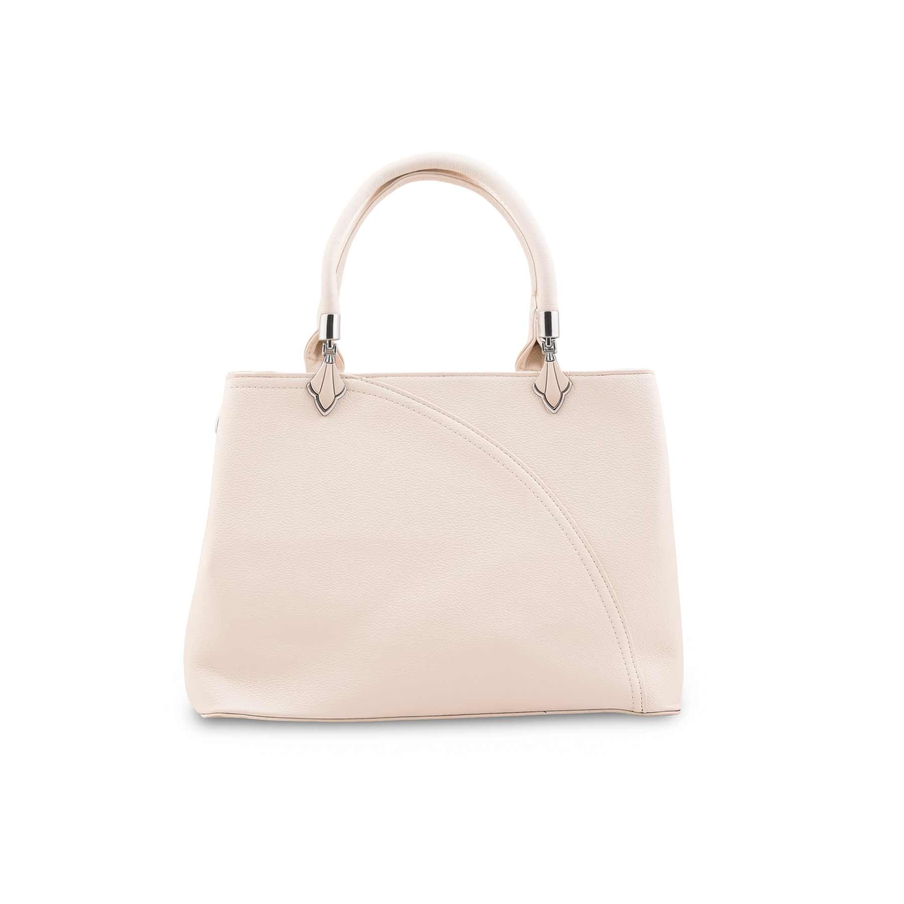 Beige Formal Hand Bag For Women P36451 - Image 2