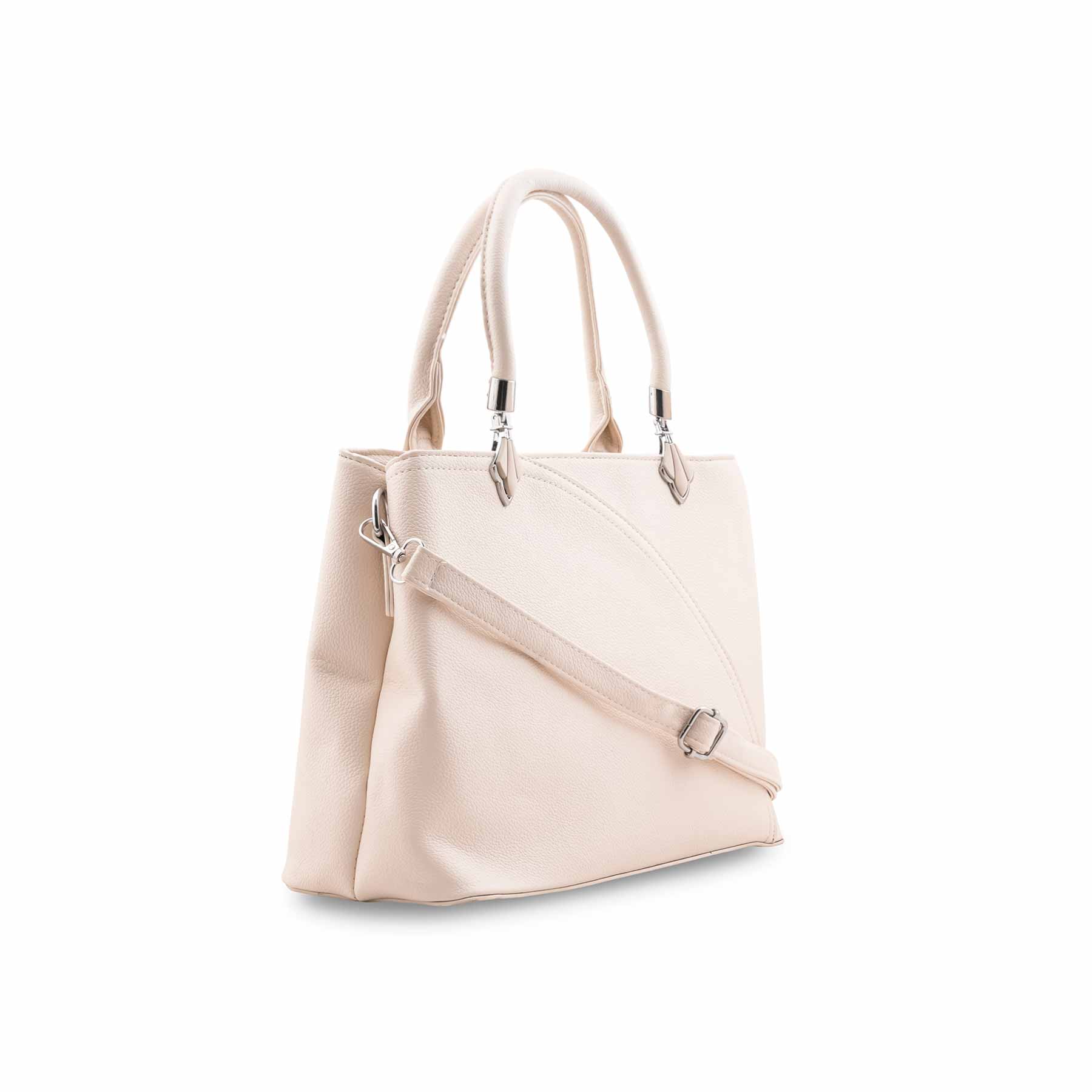 Beige Formal Hand Bag For Women P36451 - Image 3
