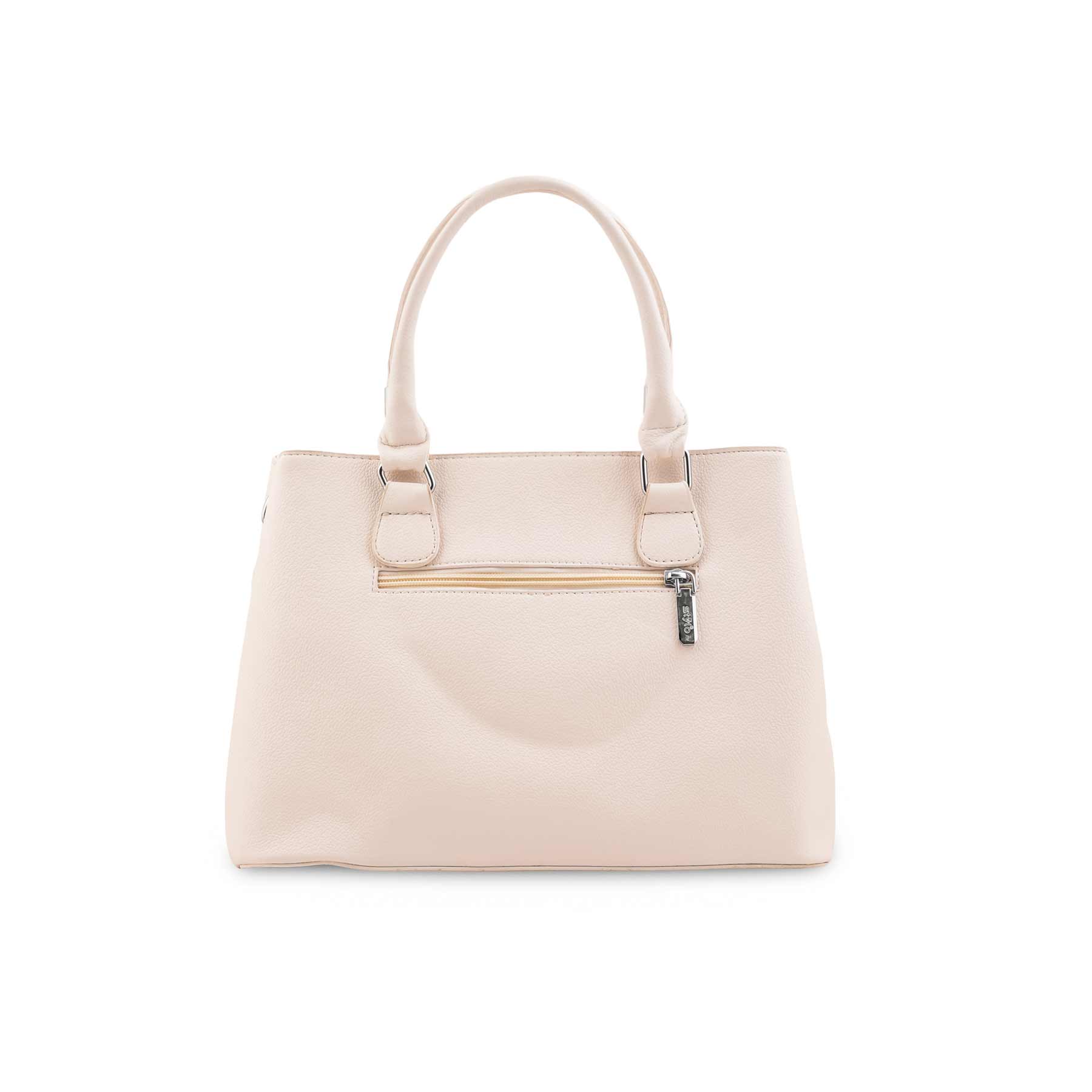 Beige Formal Hand Bag For Women P36451 - Image 4