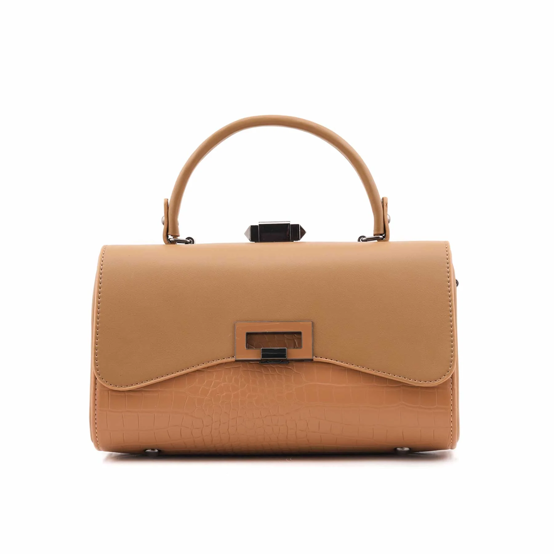 Beige Formal Hand Bag For Women P36465 - Image 2