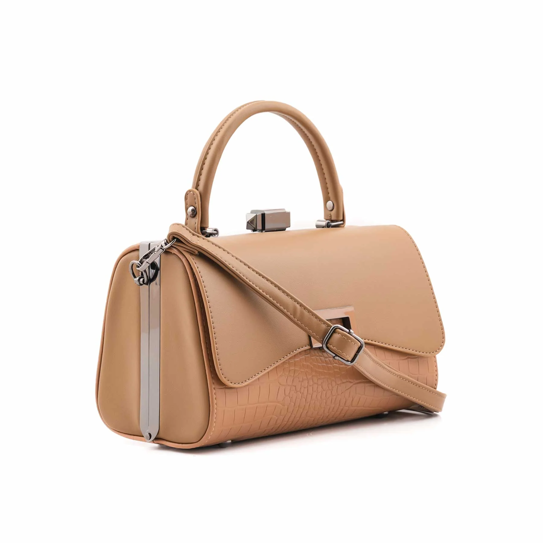 Beige Formal Hand Bag For Women P36465 - Image 3