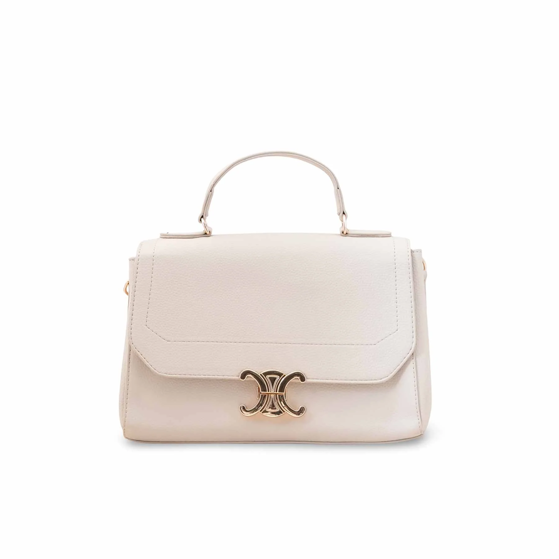 Beige Formal Hand Bag For Women P55889 - Image 2