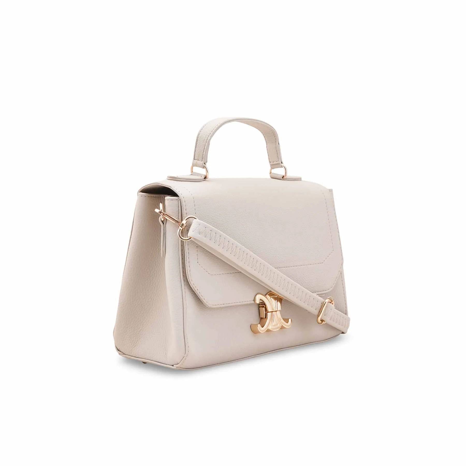 Beige Formal Hand Bag For Women P55889 - Image 3