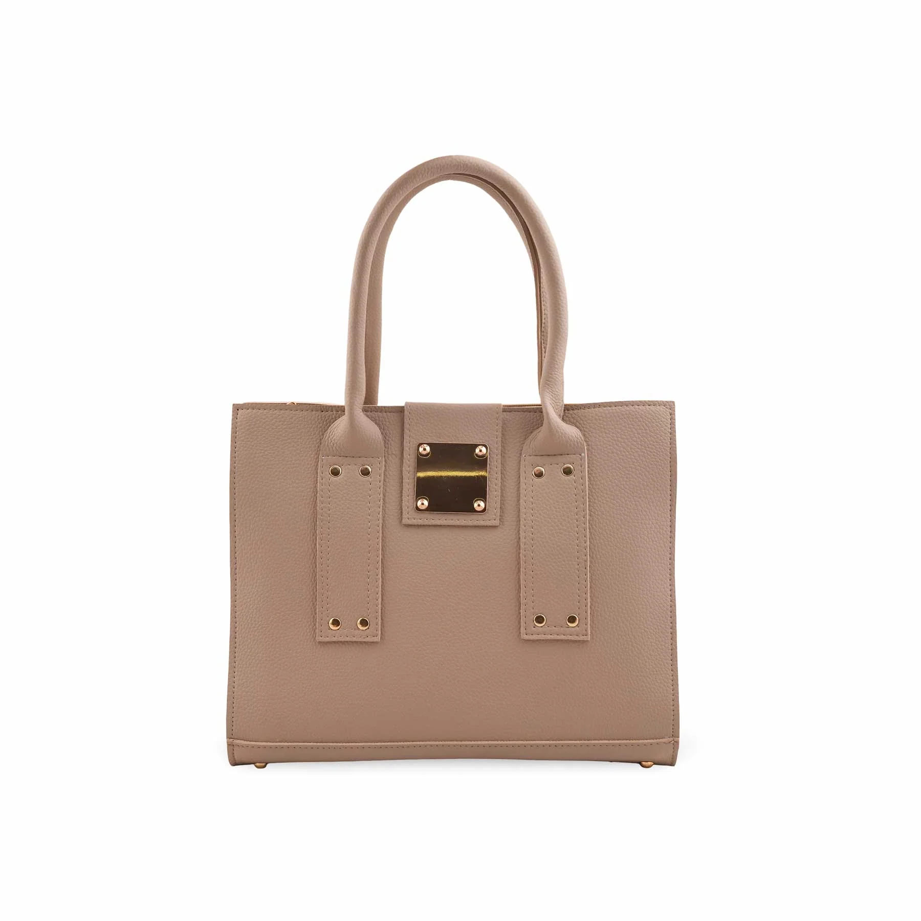 Beige Formal Hand Bag For Women P56310 - Image 2
