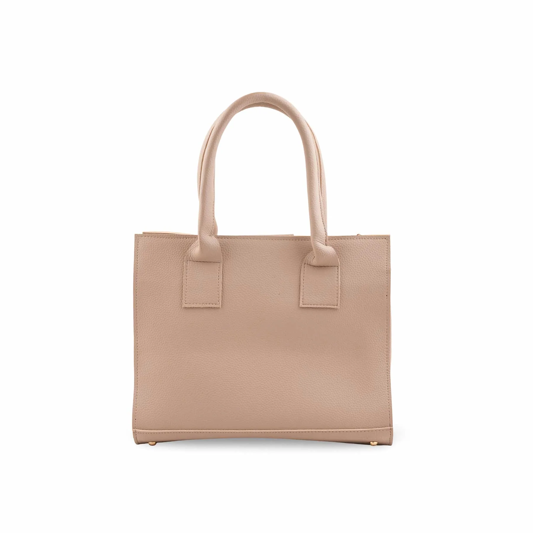 Beige Formal Hand Bag For Women P56310 - Image 4