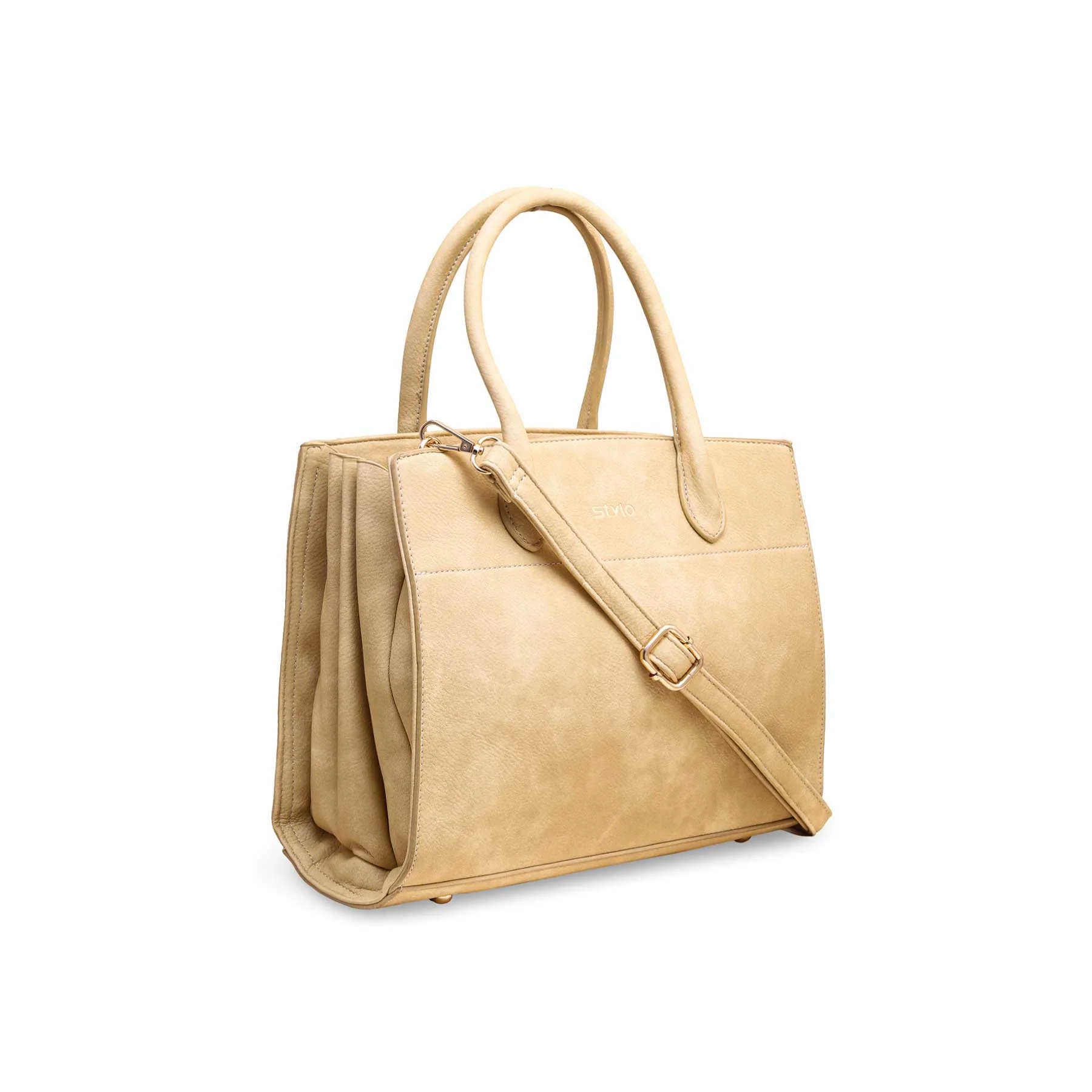 Beige Formal Hand Bag P36134 - Image 2