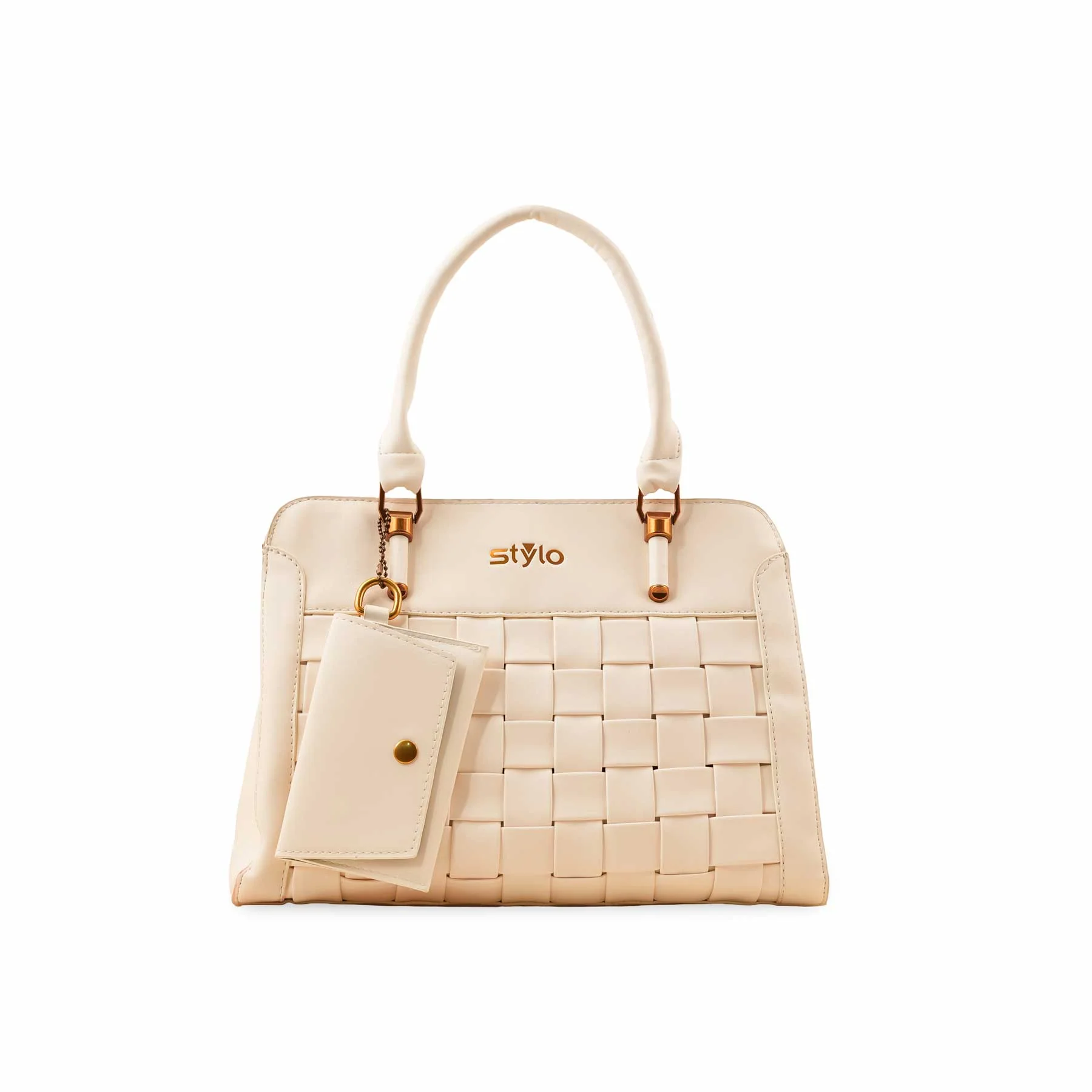Beige Formal Hand Bag P36154 - Image 2