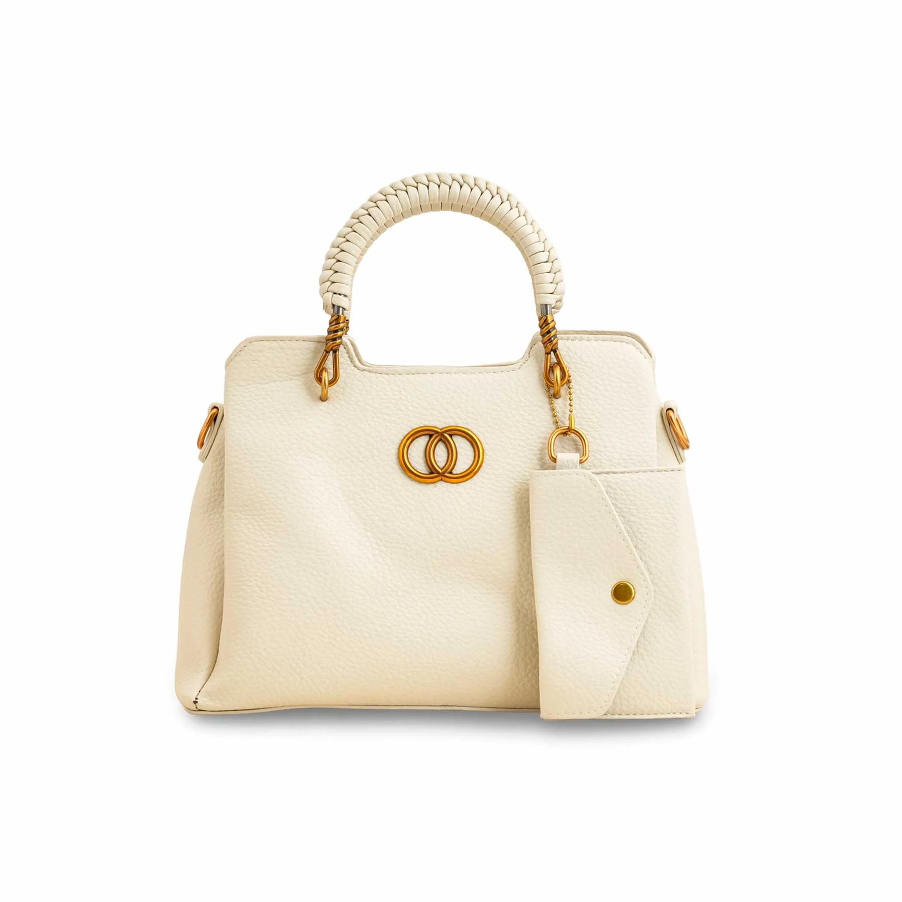 Beige Formal Hand Bag P36160 - Image 2