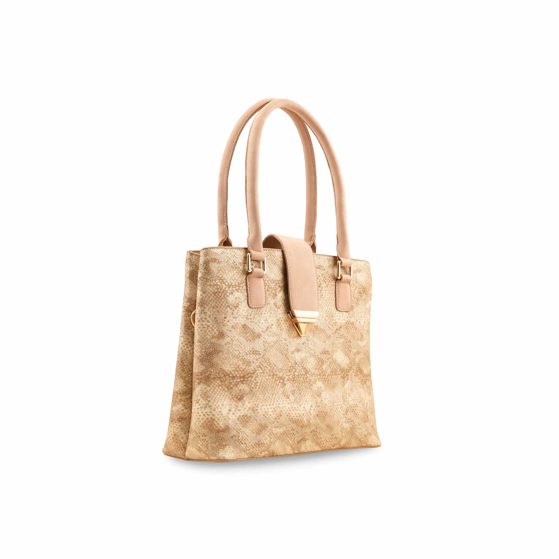 Beige Formal Hand Bag P55740 - Image 2