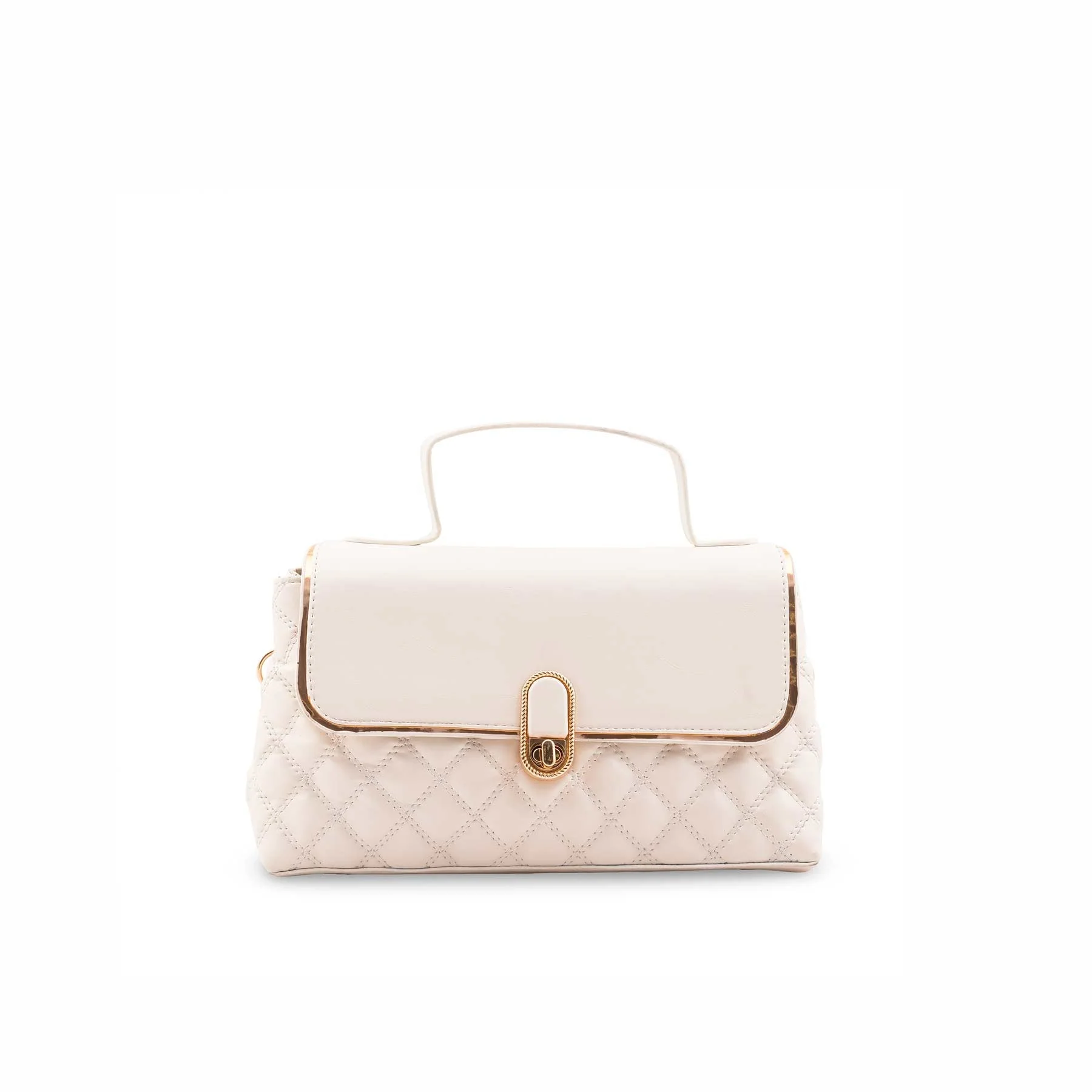 Beige Formal Hand Bag P55865 - Image 2