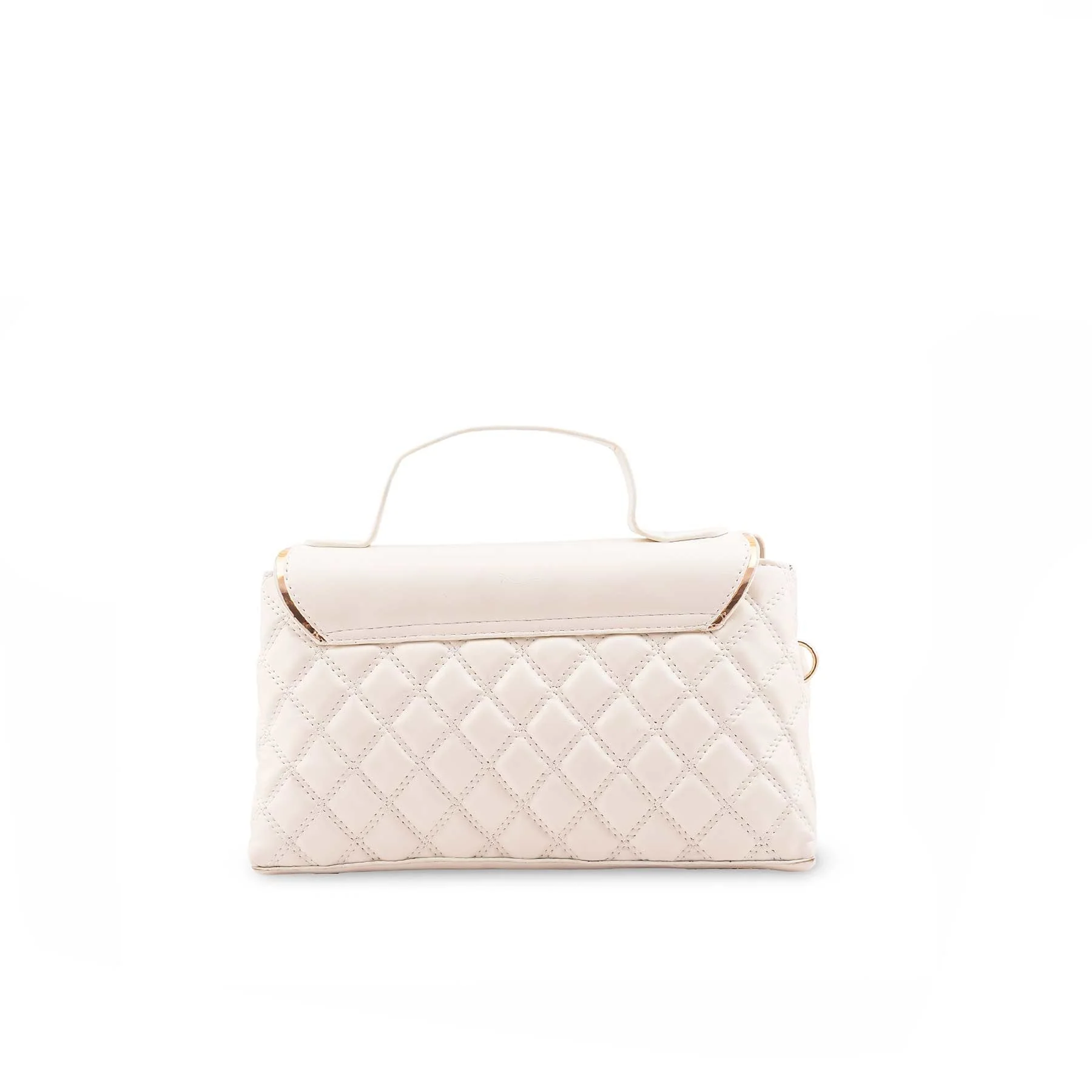 Beige Formal Hand Bag P55865 - Image 4