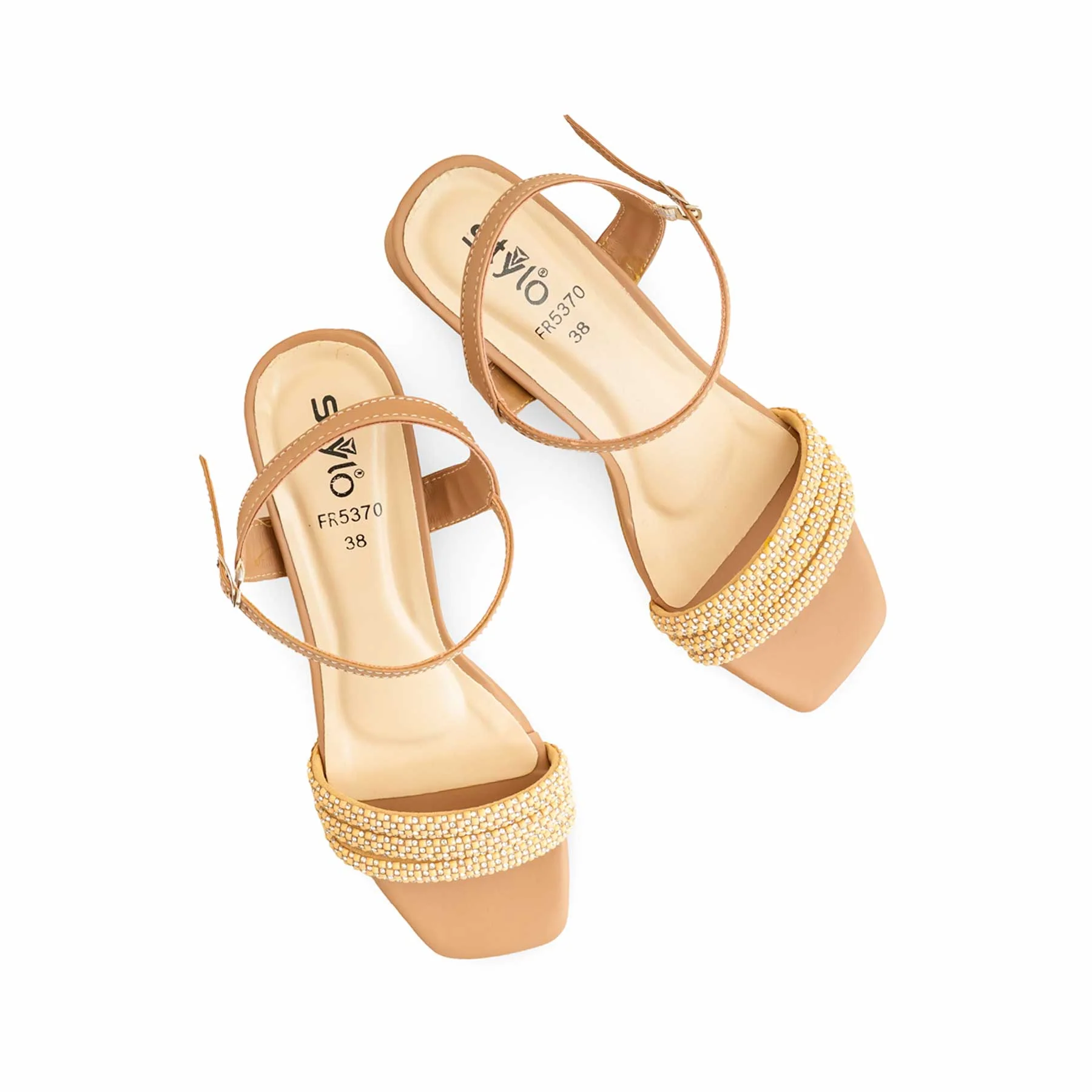 Beige Formal Sandal For Ladies FR5370 - Image 5