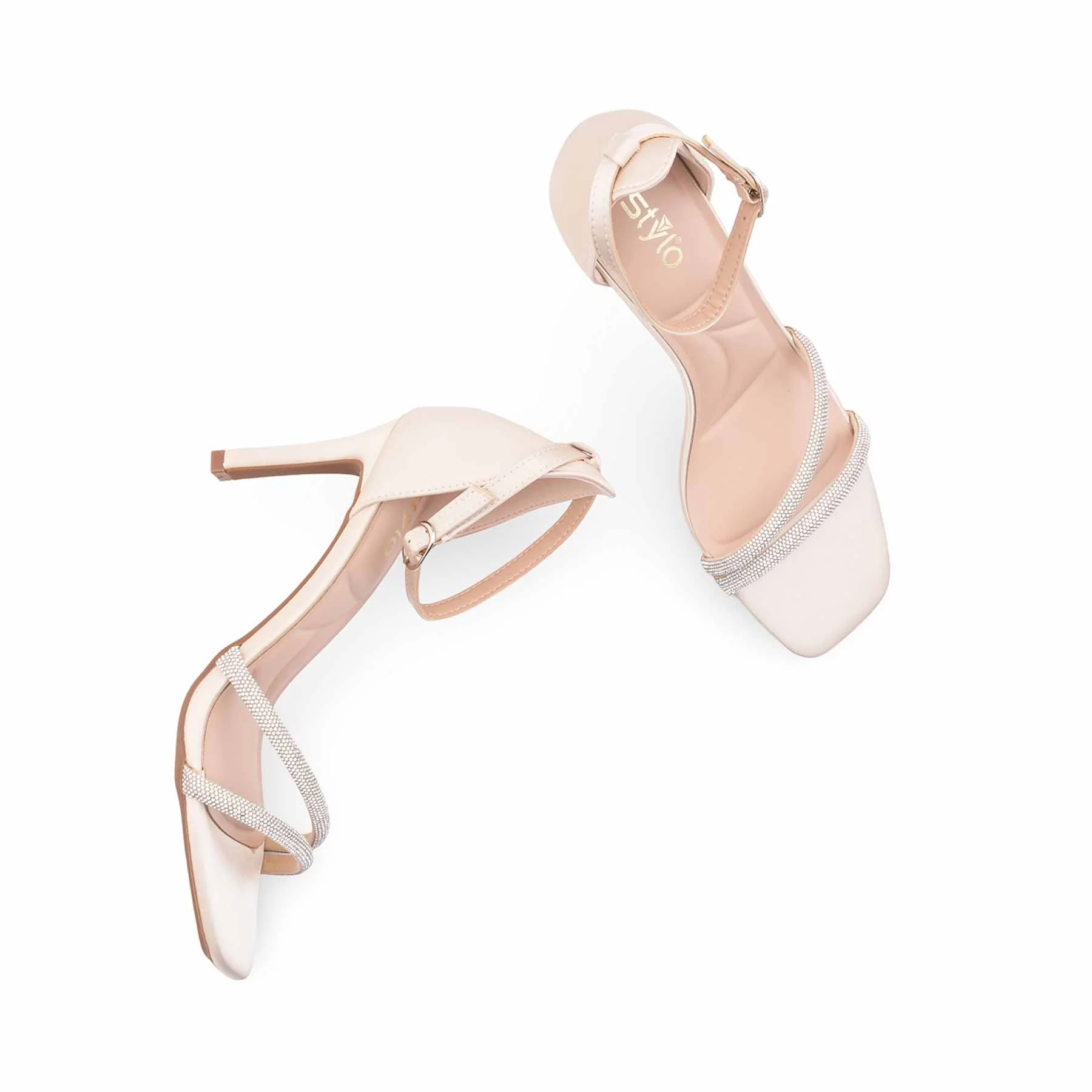 Beige Formal Sandal For Ladies FR5532 - Image 5