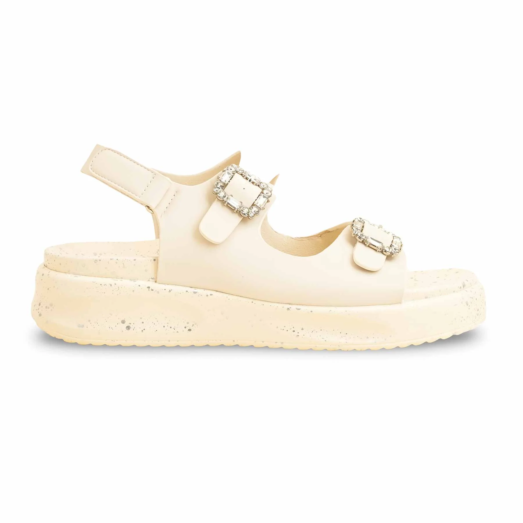 Beige Formal Sandal For Ladies PU0374 - Image 2