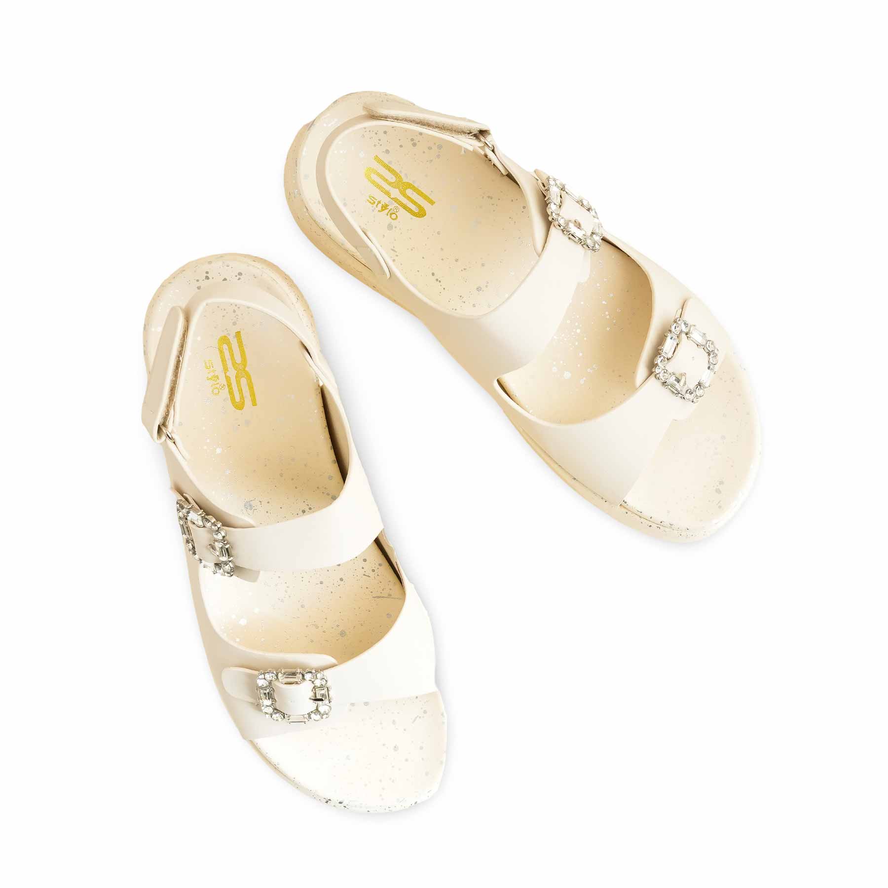 Beige Formal Sandal For Ladies PU0374 - Image 5