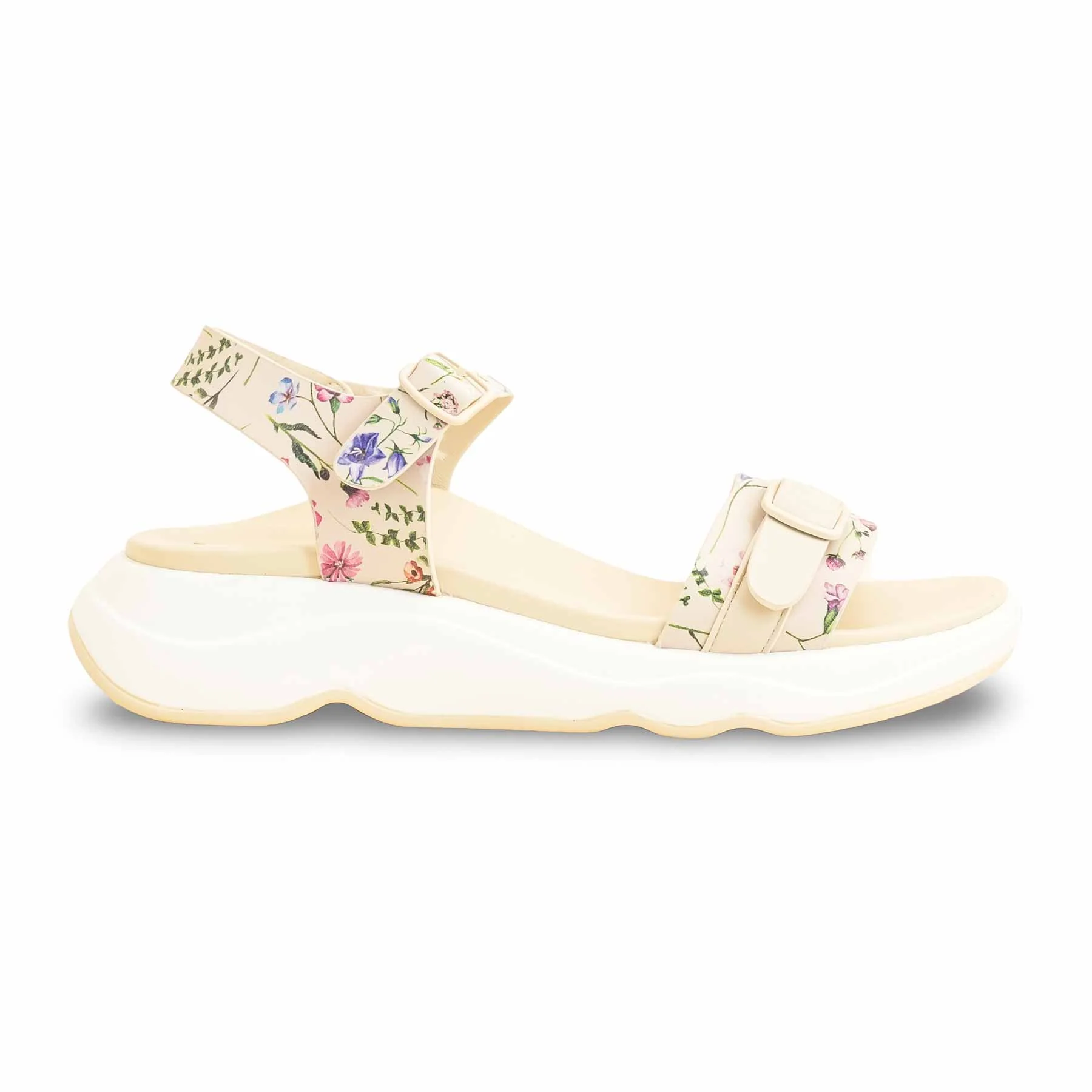 Beige Formal Sandal For Ladies PU0376 - Image 2