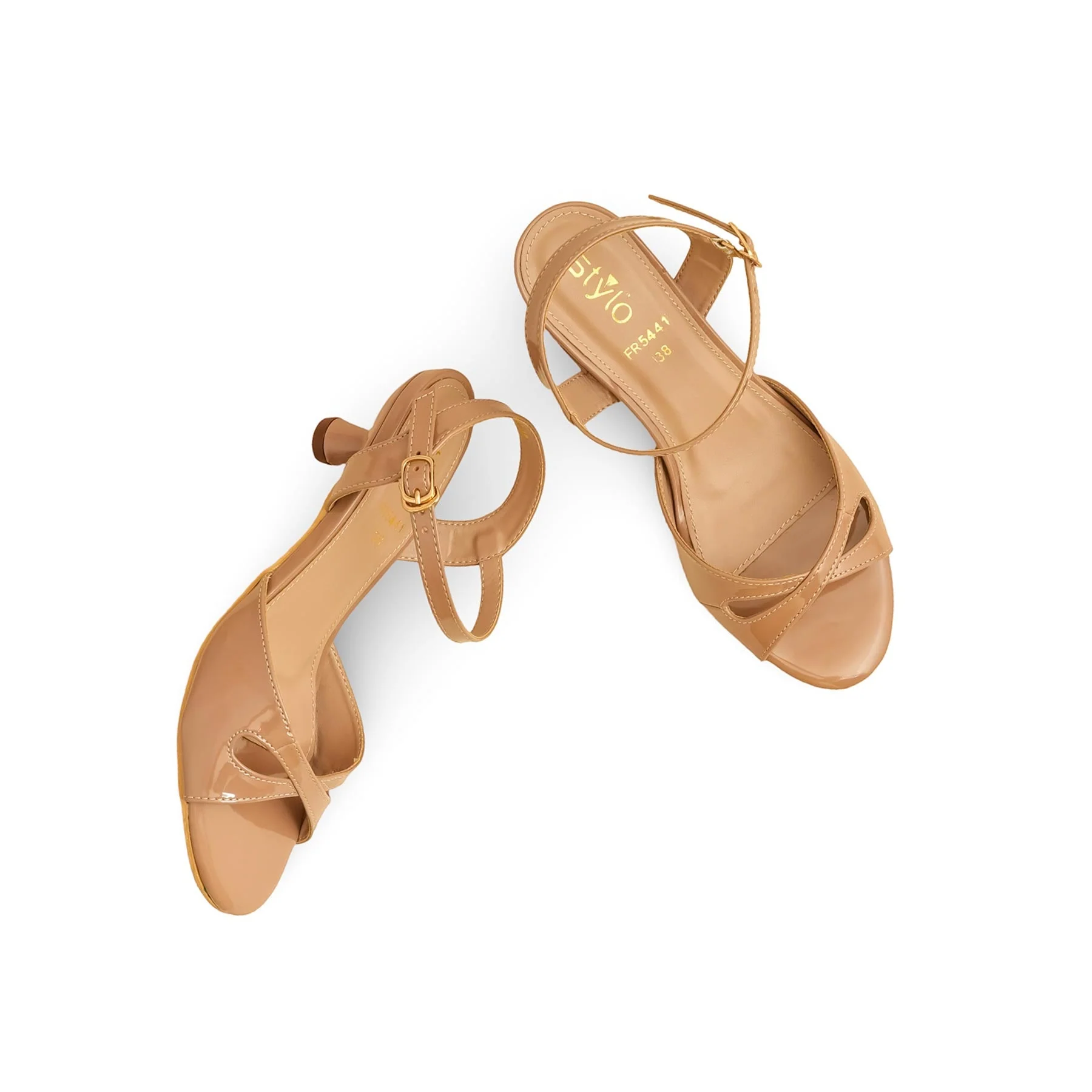 Beige Formal Sandal For Women FR5441 - Image 5