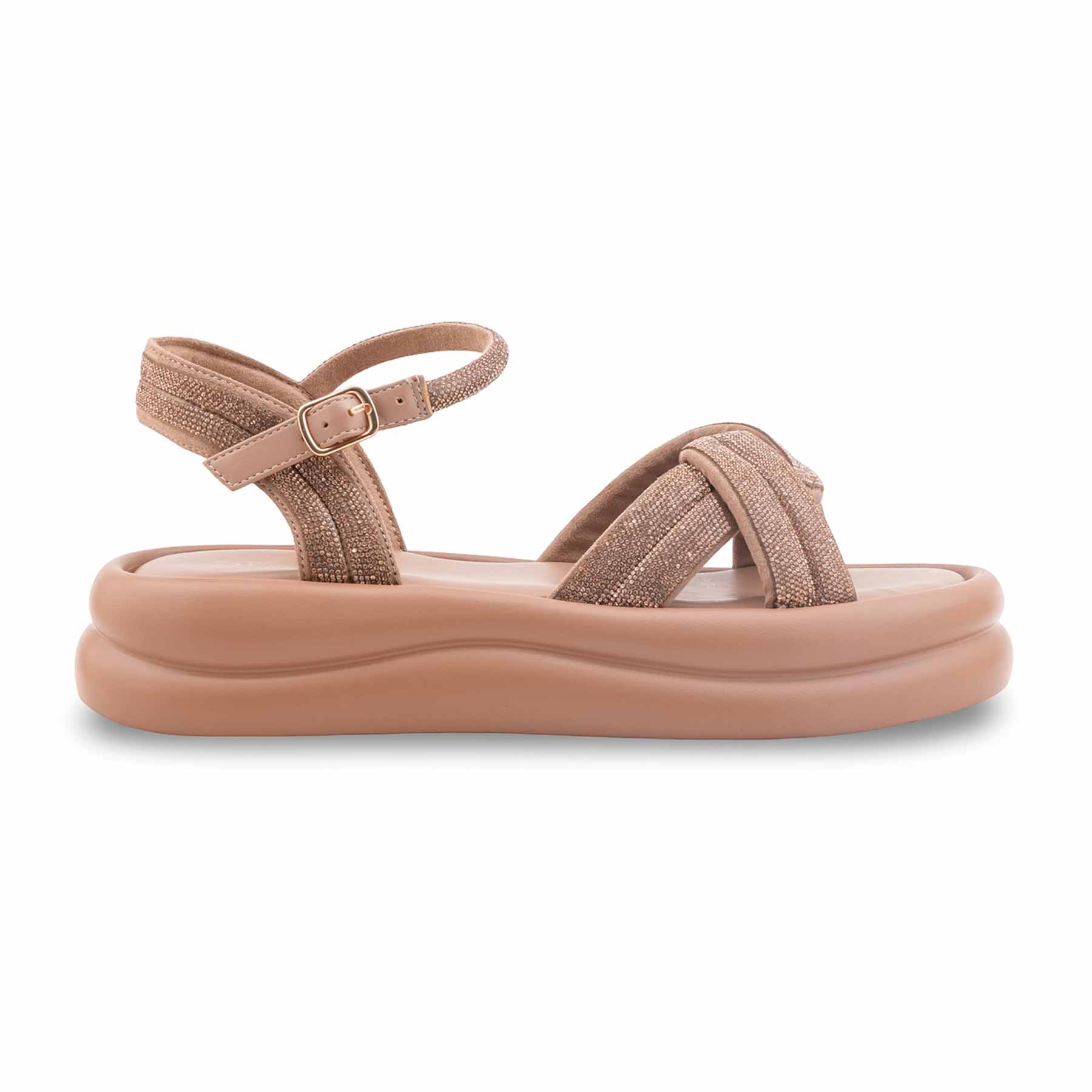 Beige Formal Sandal For Women PU0744 - Image 2