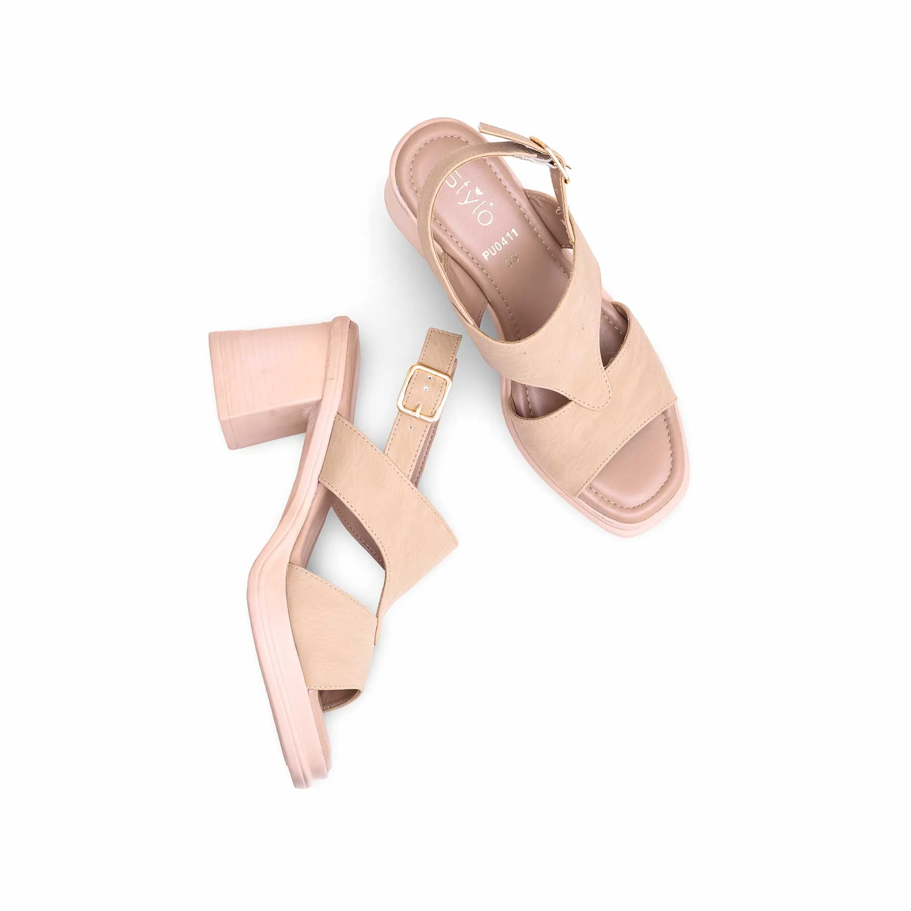 Beige Formal Sandal PU0411 - Image 4