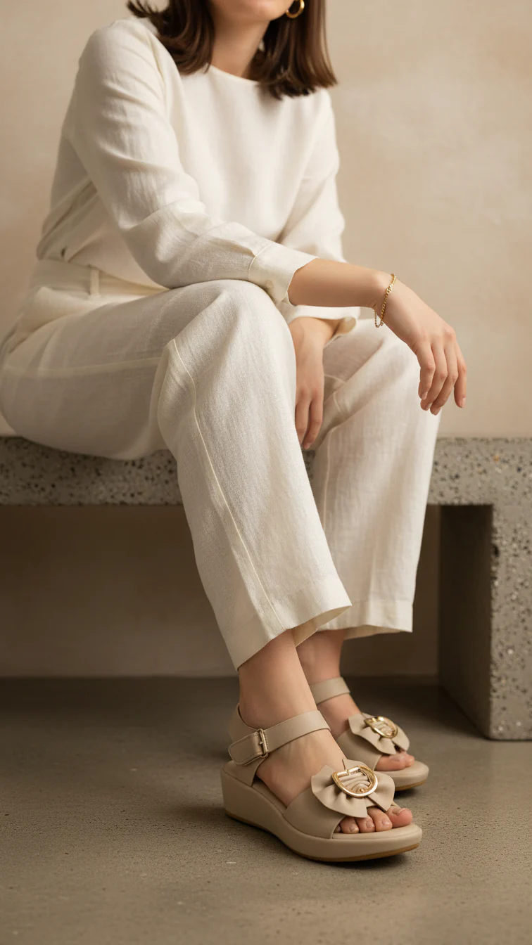 Beige Formal Sandal PU0519