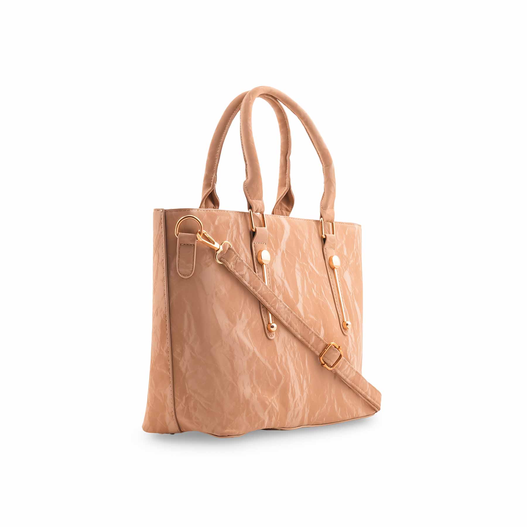 Beige Formal Shoulder Bag For Ladies P36452 - Image 3