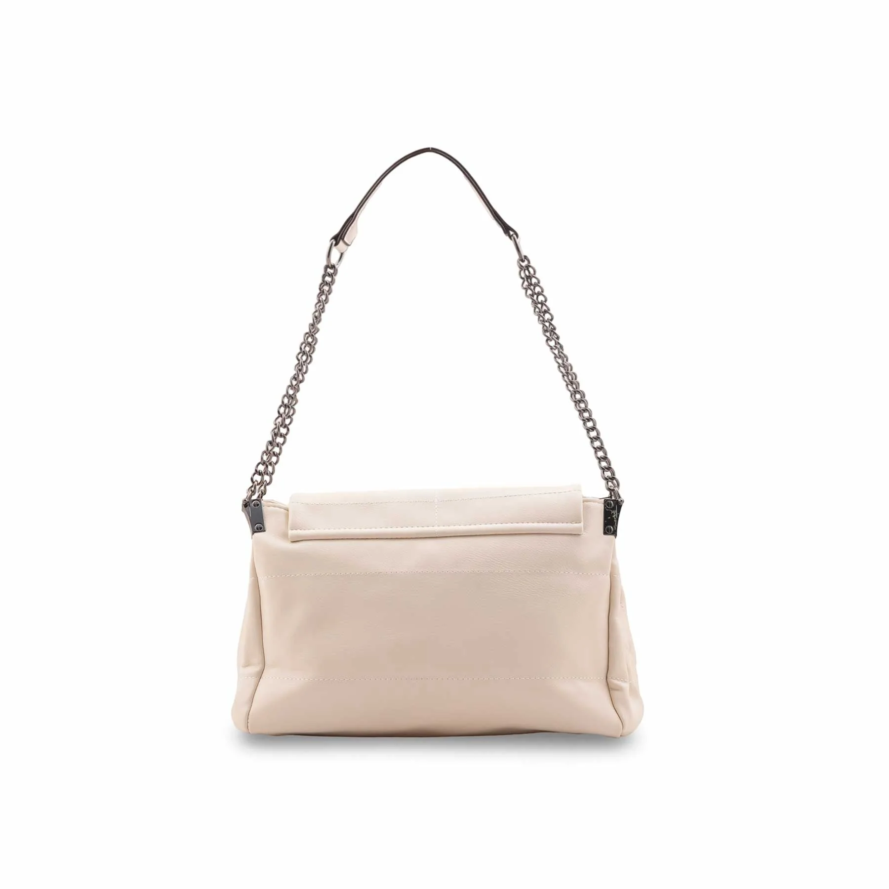 Beige Formal Shoulder Bag For Ladies P36476 - Image 4