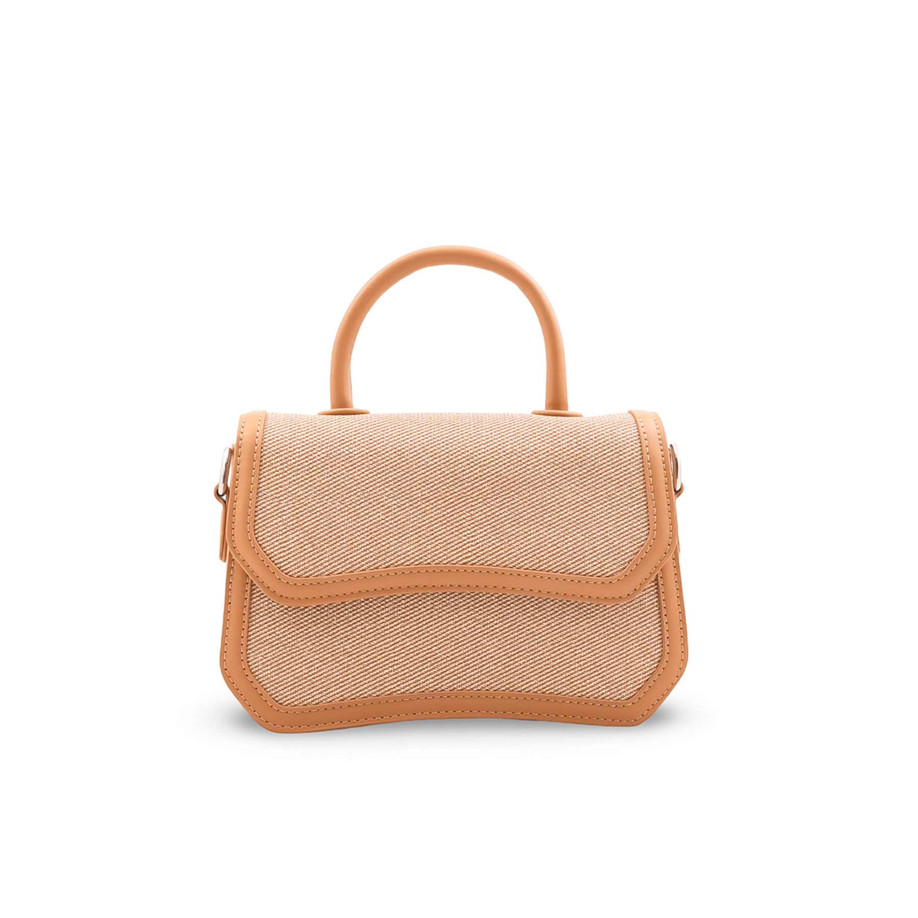 Beige Formal Shoulder Bag For Ladies P36482 - Image 2