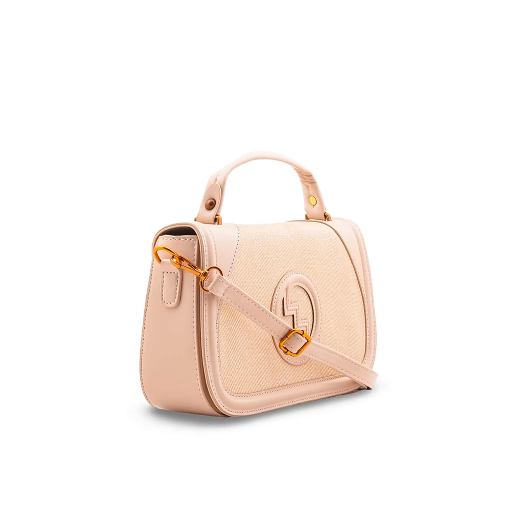 Beige Formal Shoulder Bag For Ladies P36484 - Image 3