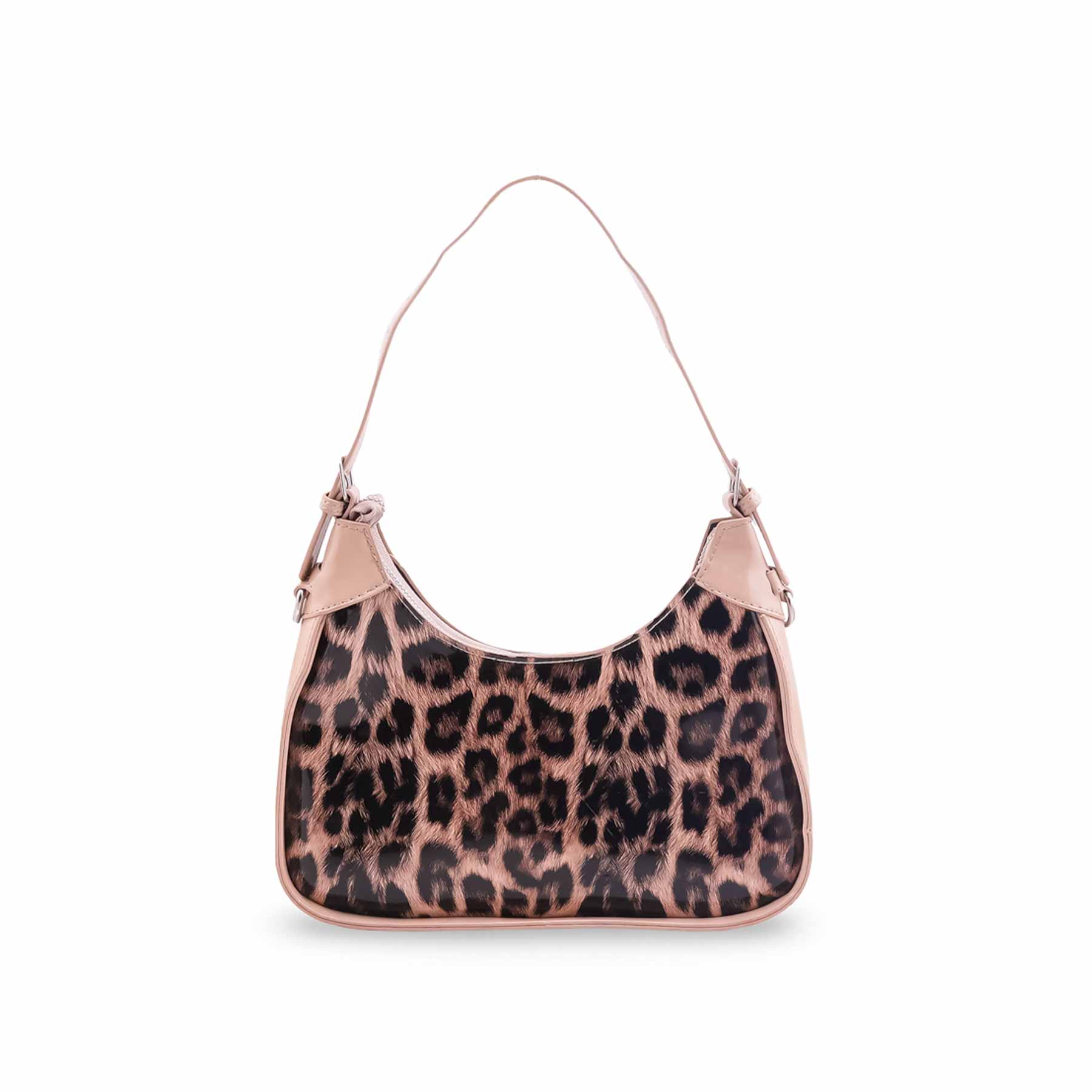 Beige Formal Shoulder Bag For Ladies P36547 - Image 2