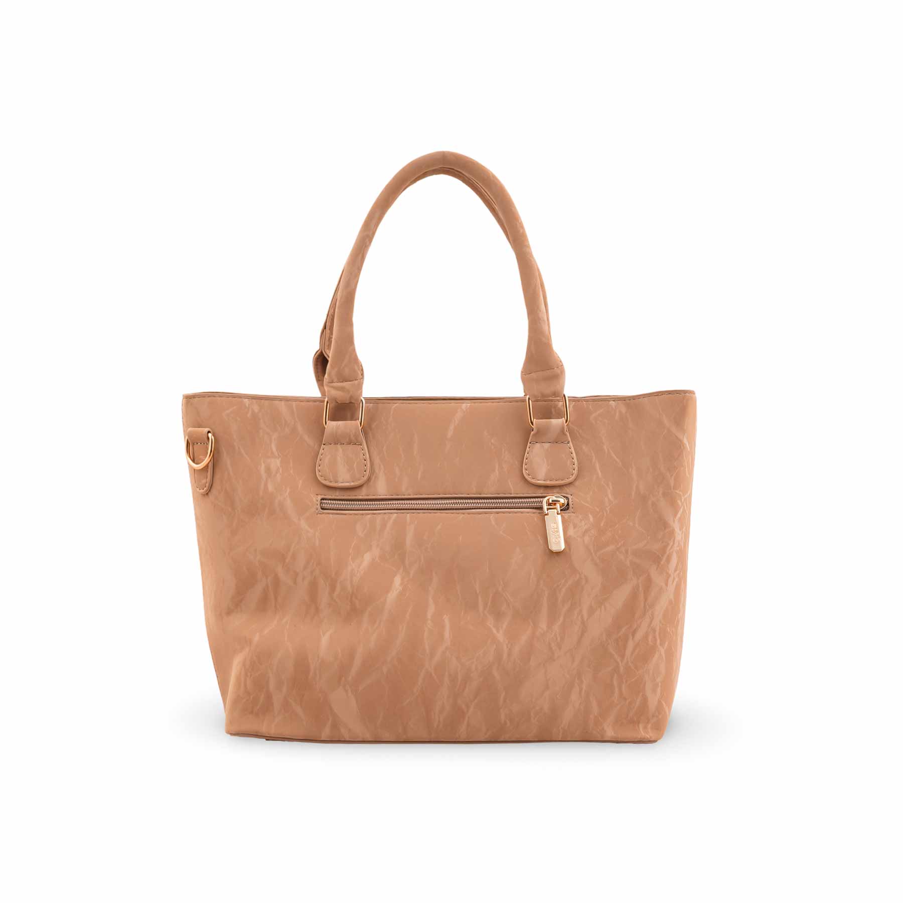 Beige Formal Shoulder Bag For Women P36453 - Image 4