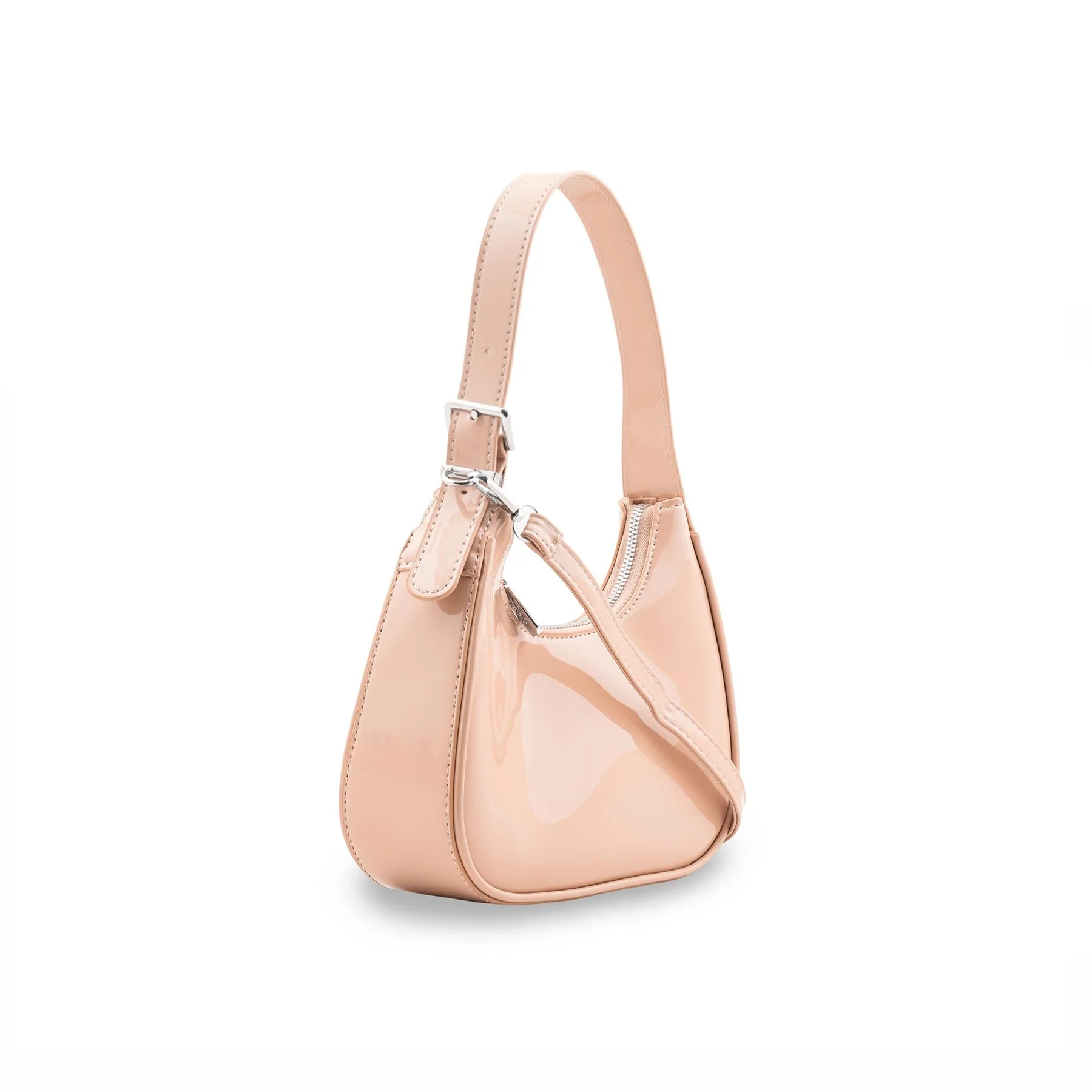 Beige Formal Shoulder Bag For Women P36486 - Image 3